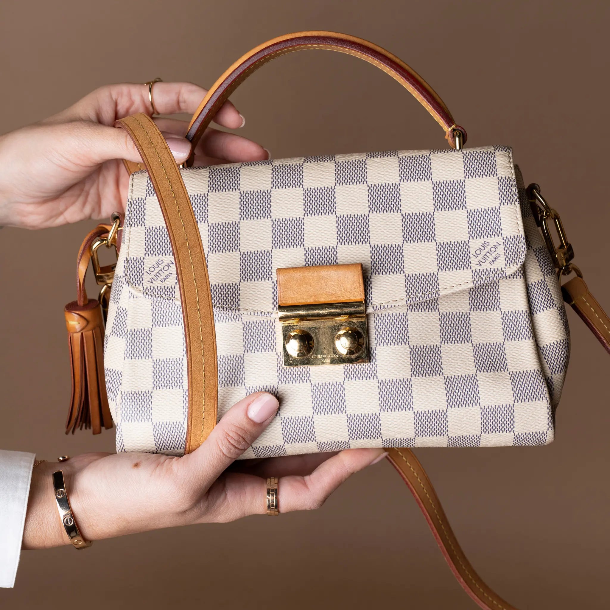 Louis Vuitton Damier Azur Croisette — Back View