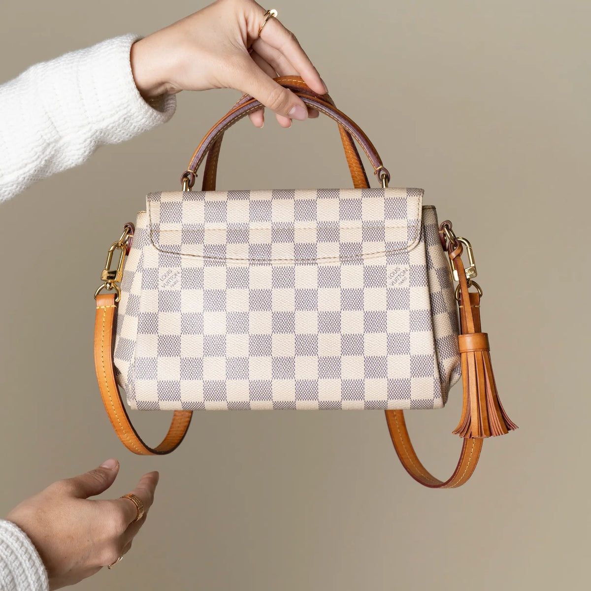 Louis Vuitton Damier Azur Croisette — Back View