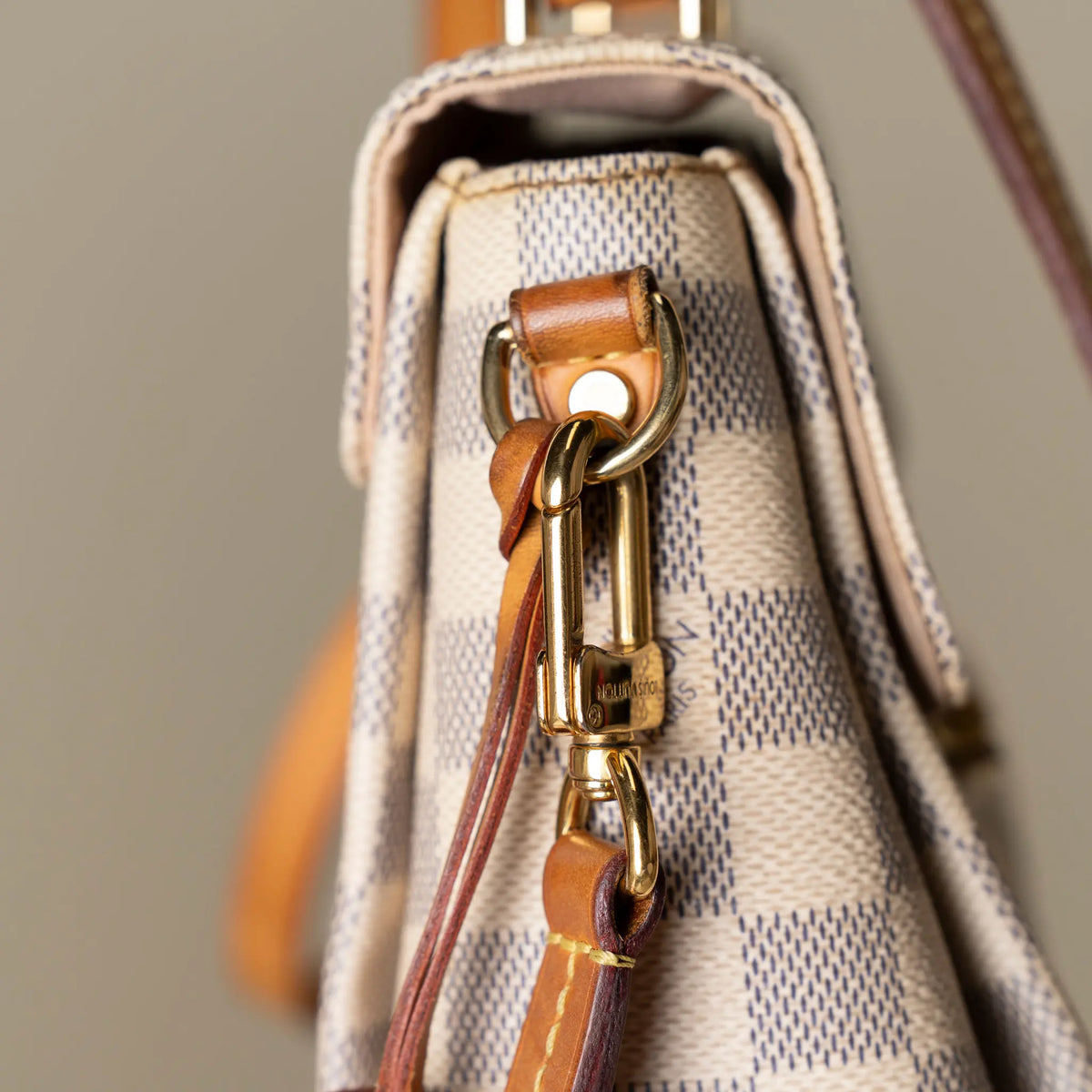 Louis Vuitton Damier Azur Croisette — Side Profile