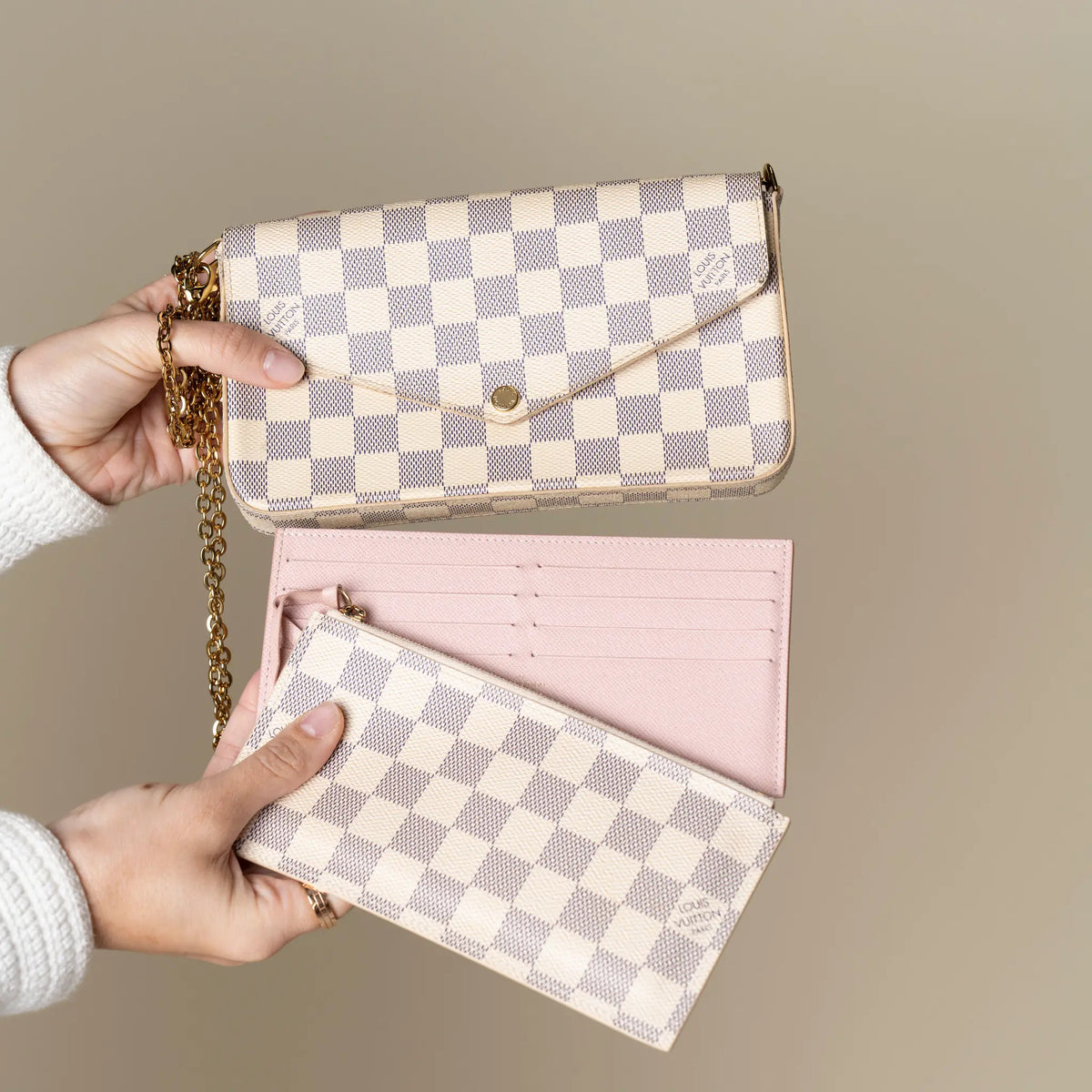 Louis Vuitton Damier Azur Felicie — Featured Image