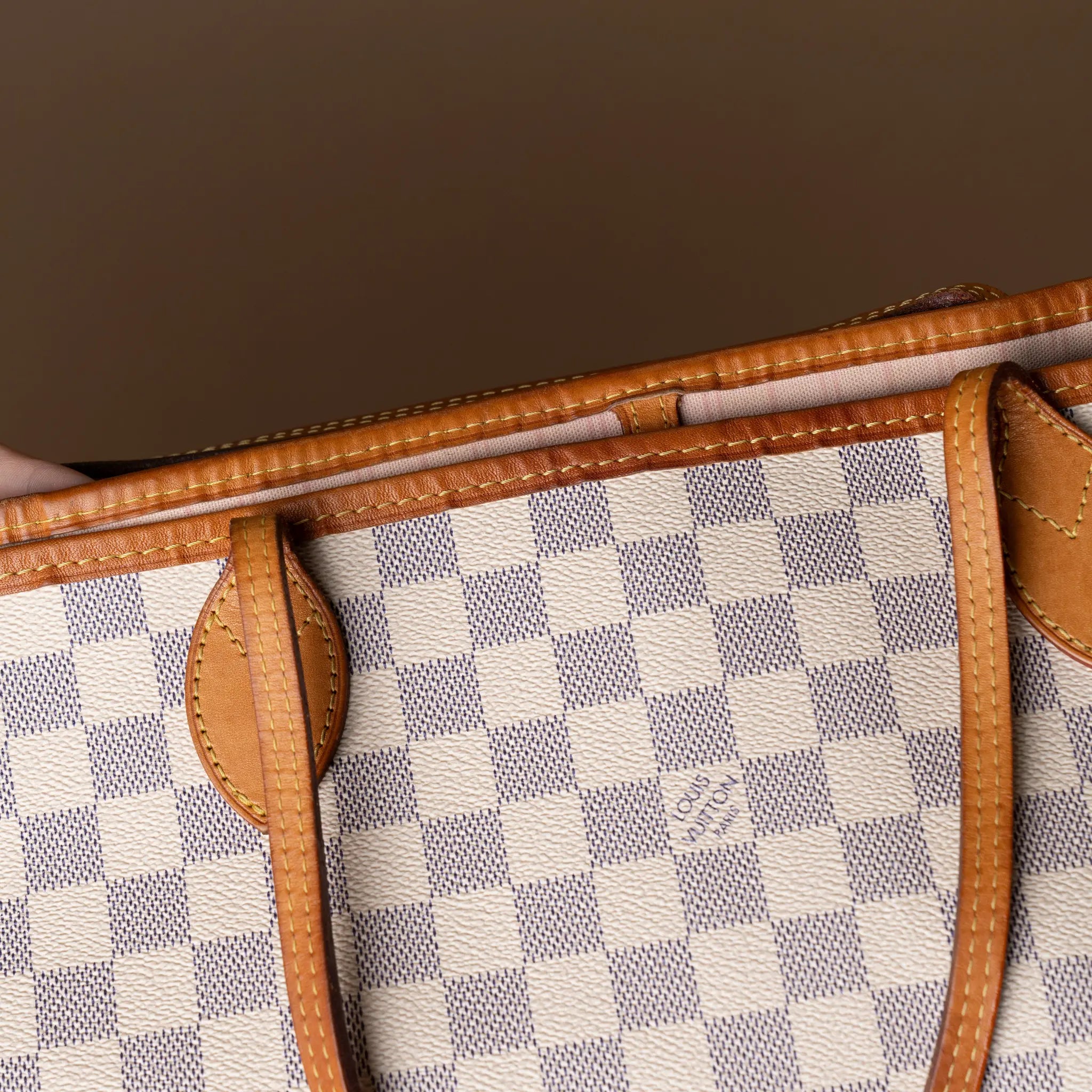 Louis Vuitton Damier Azur Neverfull MM — Back View