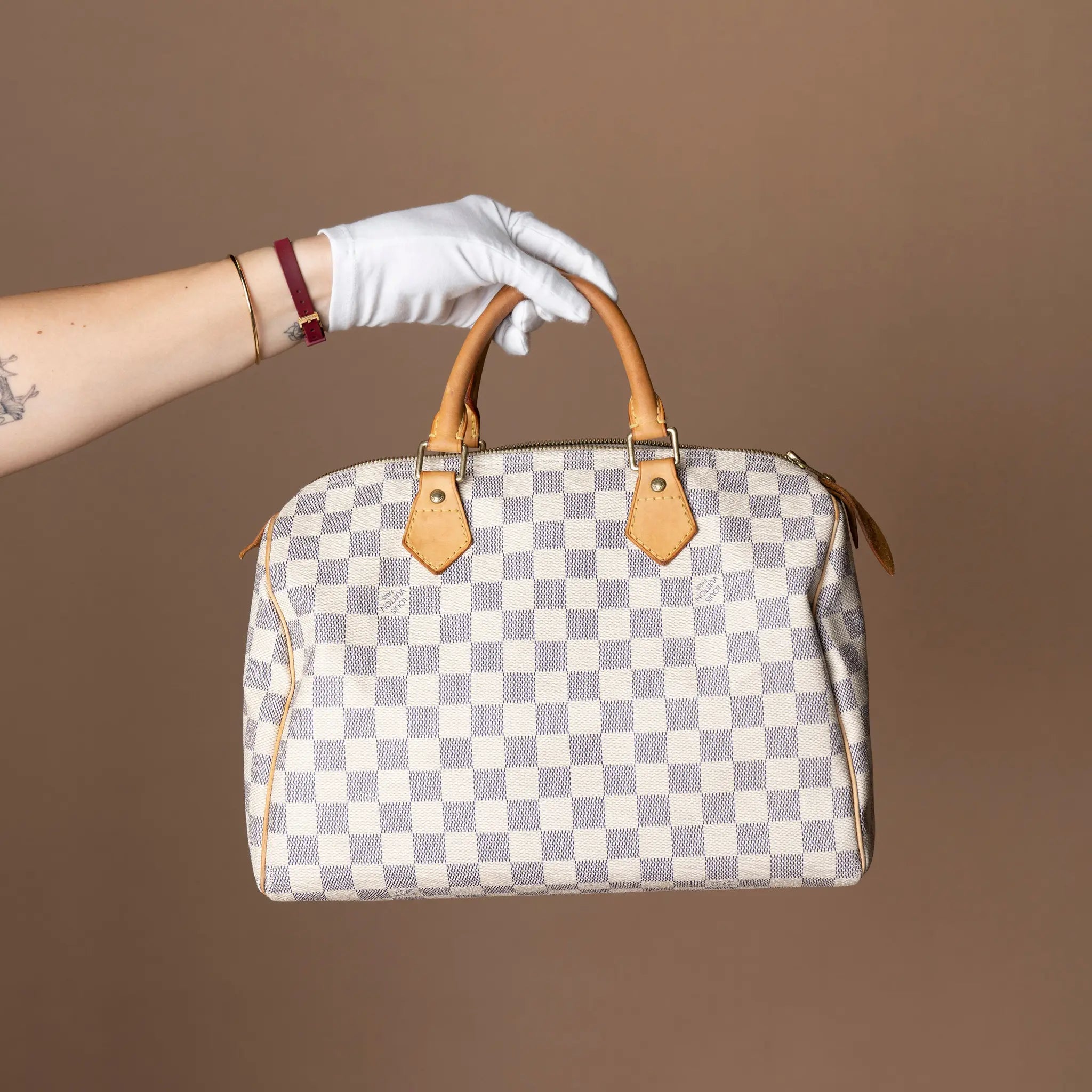 Louis Vuitton Damier Azur Speedy 30 — Back View