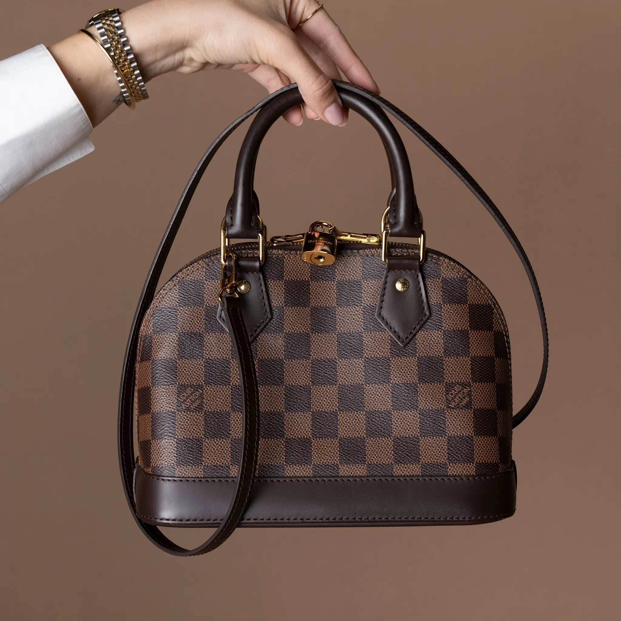 Louis Vuitton Damier Ebene Alma BB — Featured Image