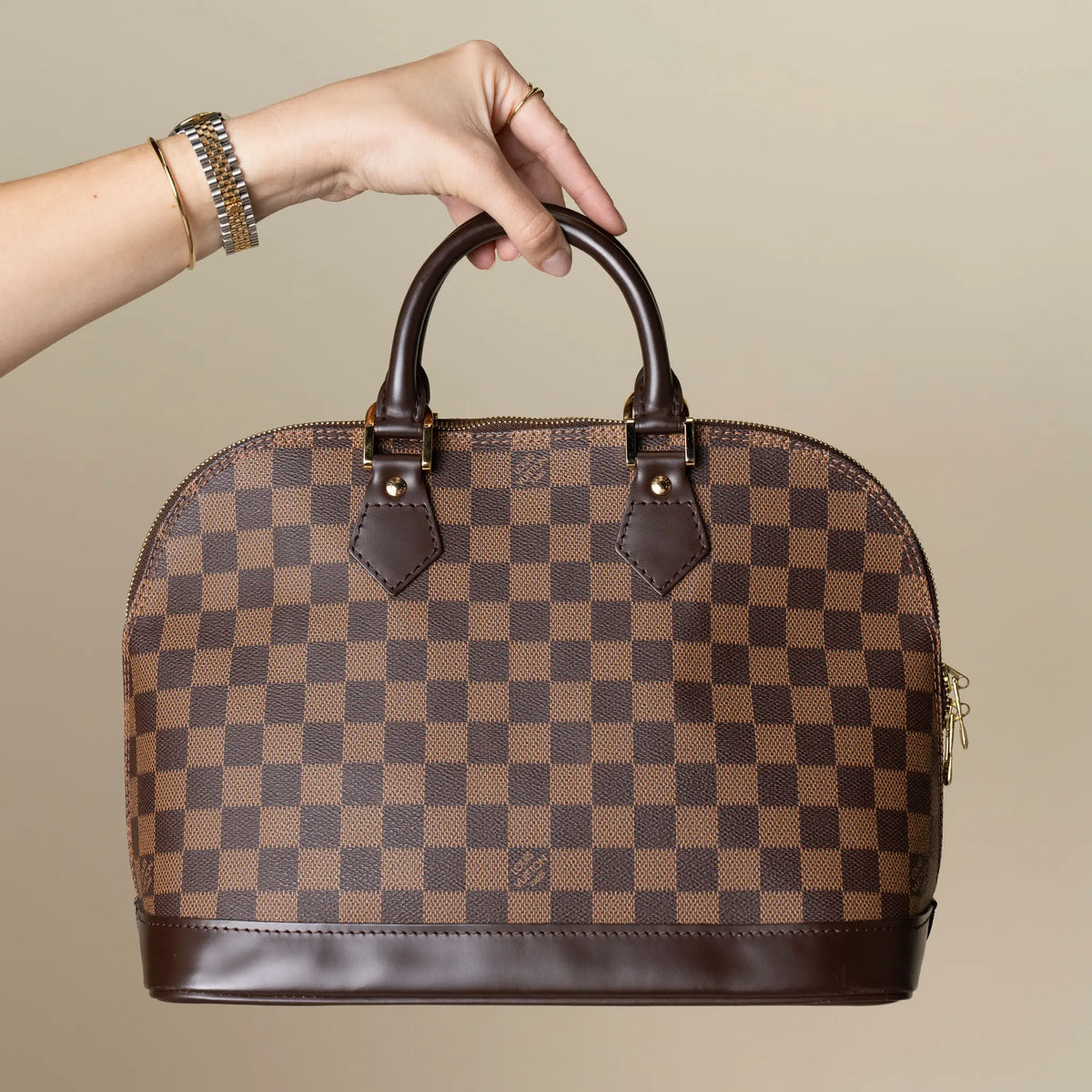 Louis Vuitton Damier Ebene Alma PM — Featured Image