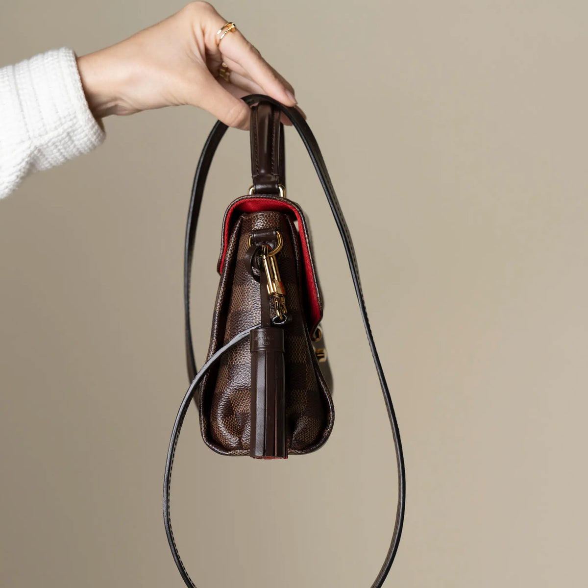 Louis Vuitton Damier Ebene Croisette — Back View