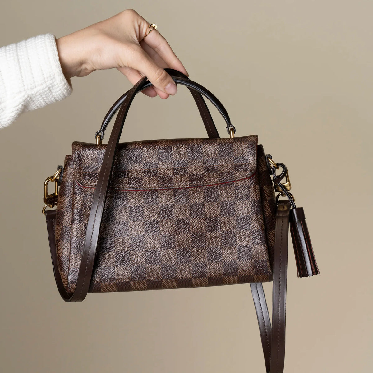 Louis Vuitton Damier Ebene Croisette — Interior Detail