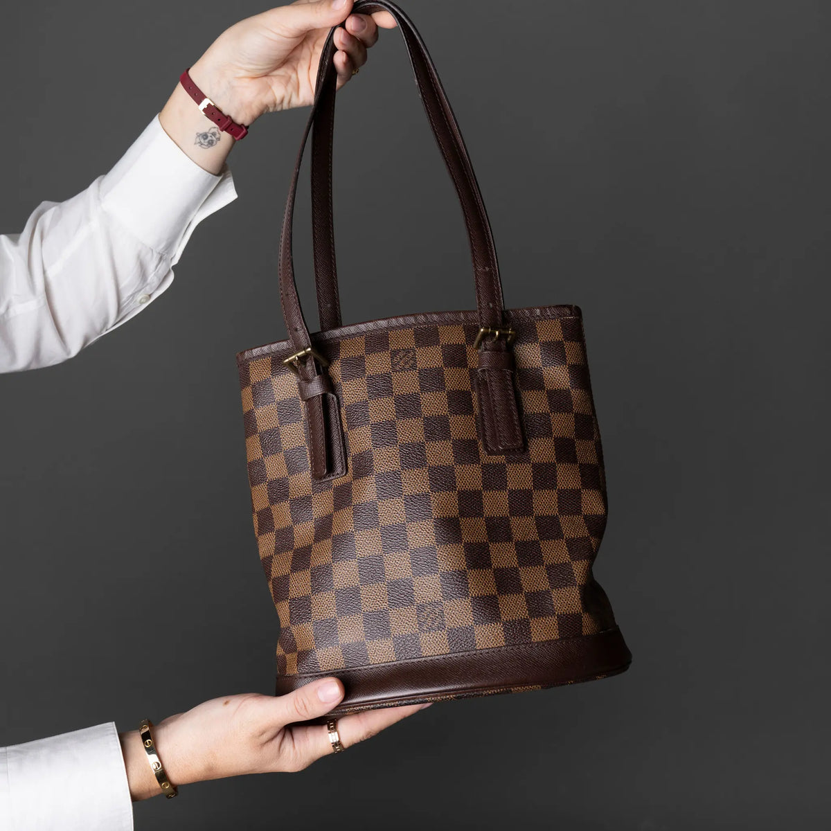 Louis Vuitton Damier Ebene Marais — Front View