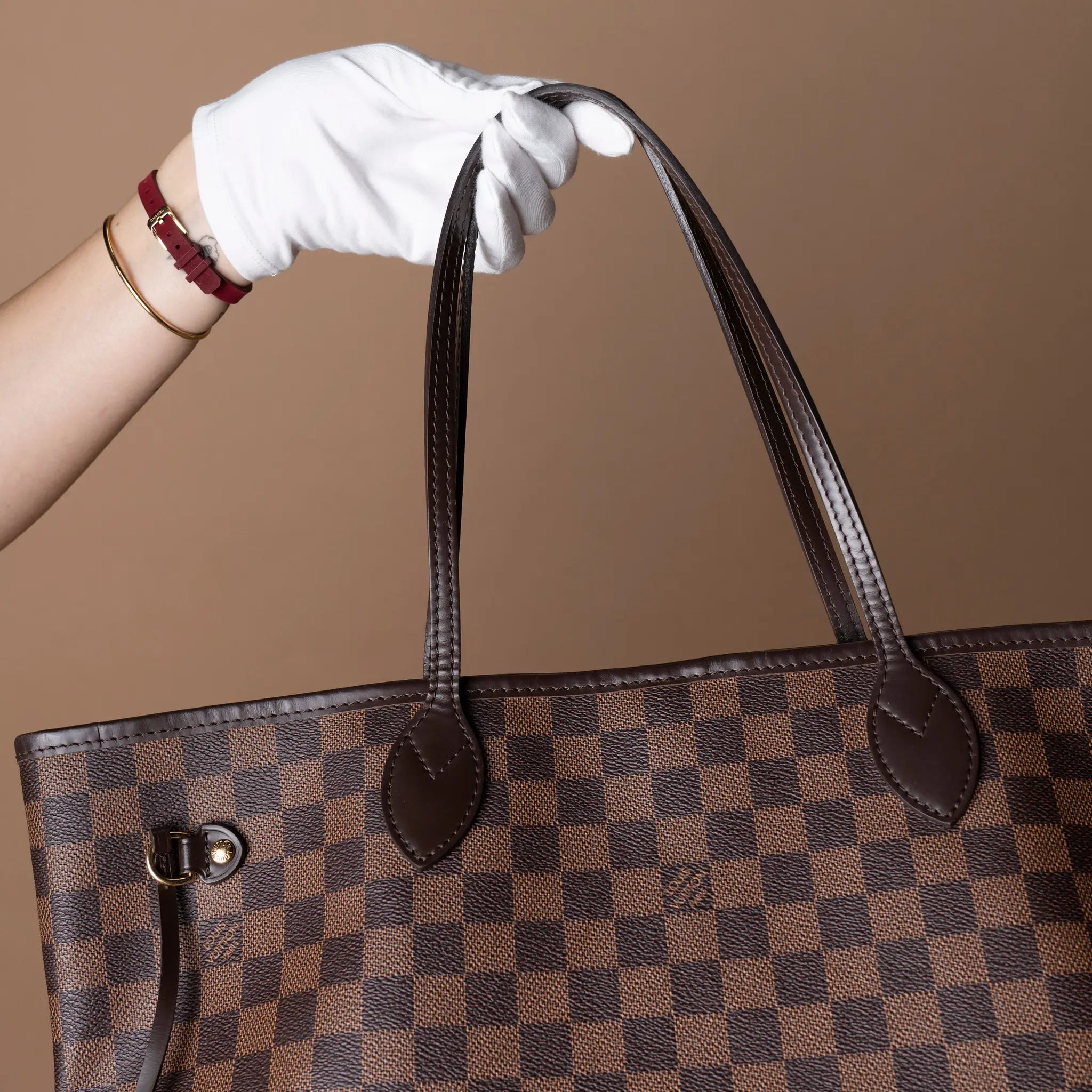 Louis Vuitton Damier Ebene Neverfull MM — Back View