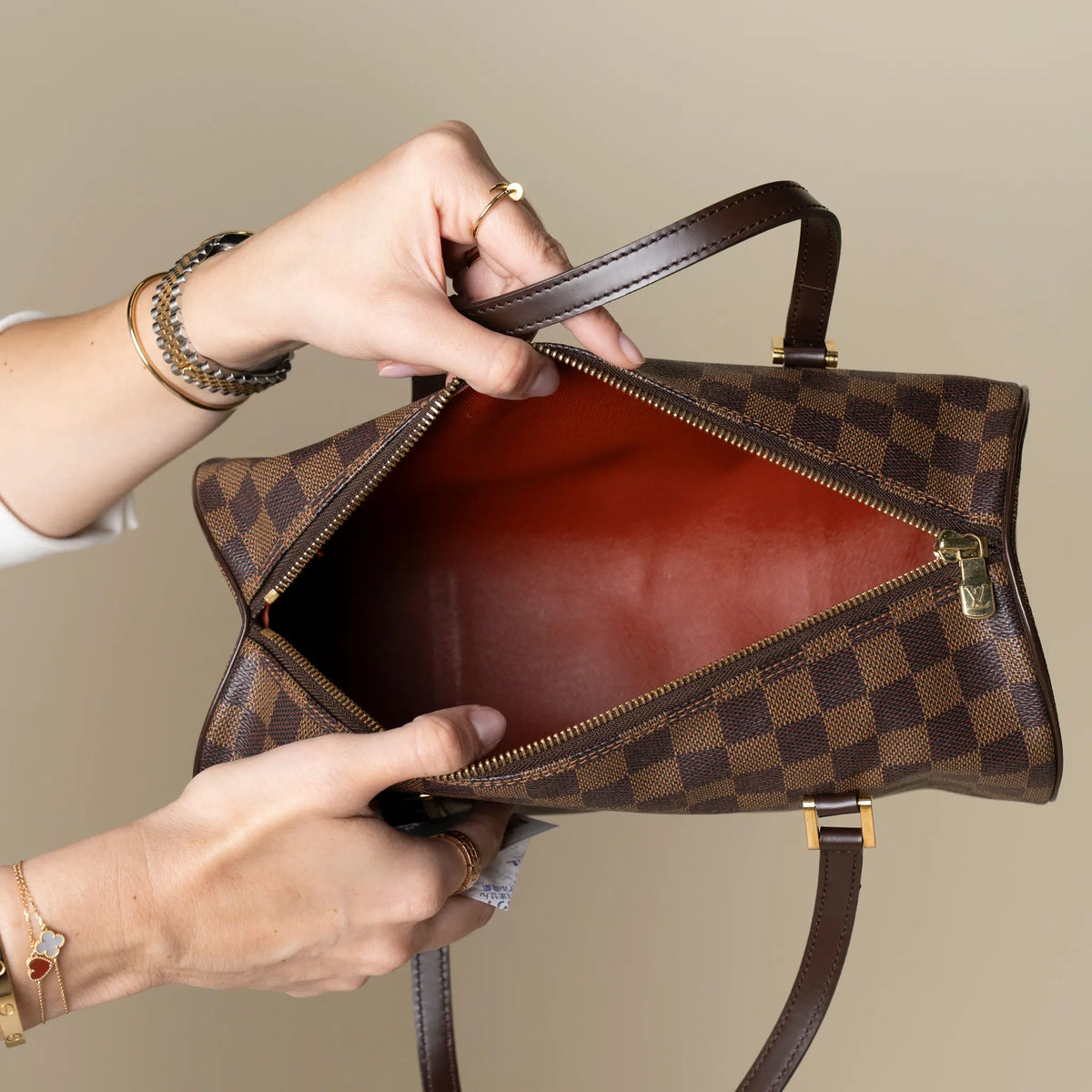 Louis Vuitton Damier Ebene Papillon 30 — Back View