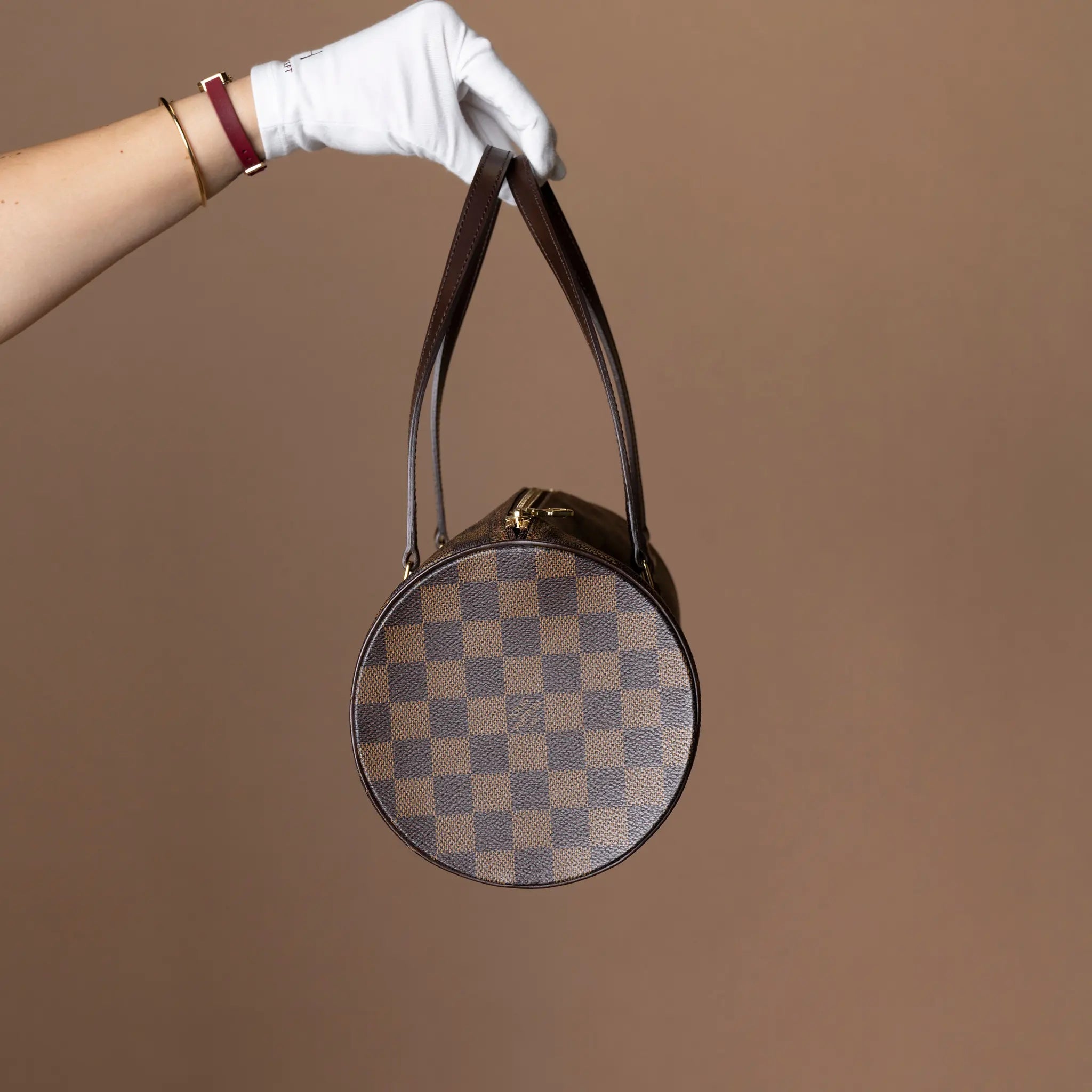 Louis Vuitton Damier Ebene Papillon 30 — Side Profile