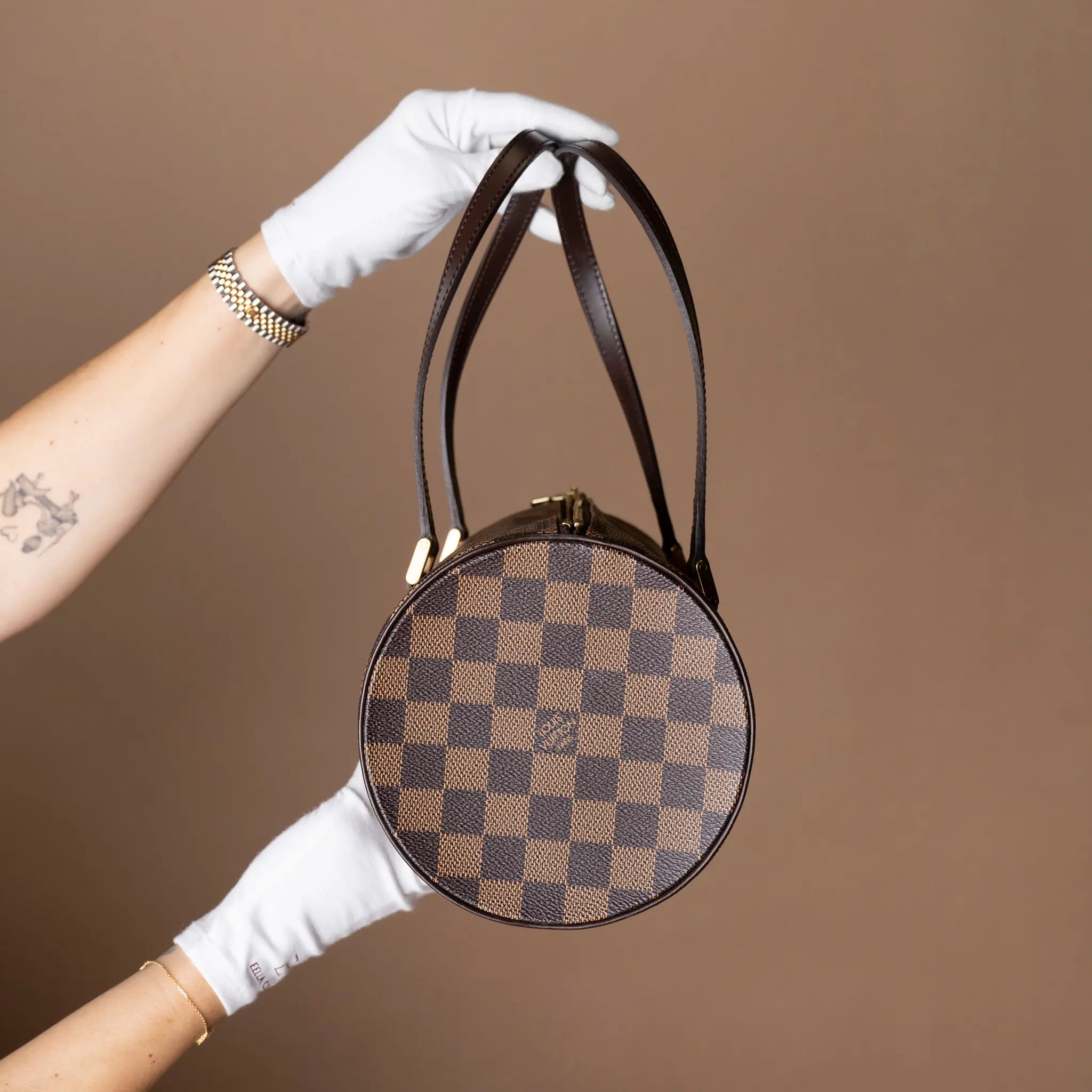 Louis Vuitton Damier Ebene Papillon 30 — Back View