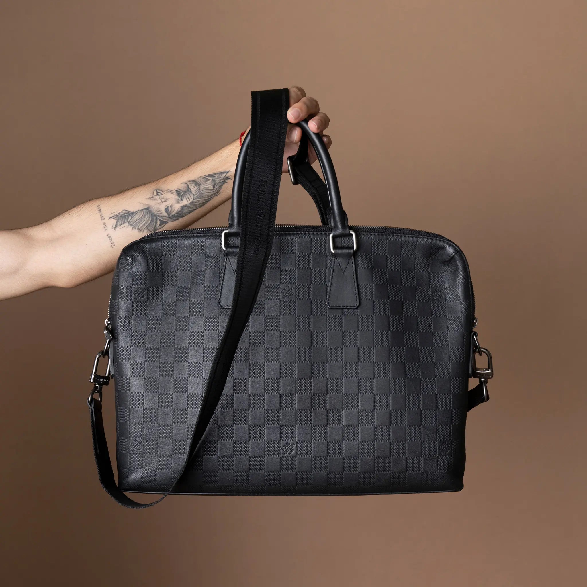Louis Vuitton Damier Infini Porte Documents Jour — Back View