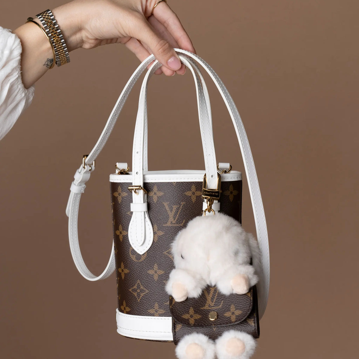 Louis Vuitton LV Match Monogram Nano Bucket — Featured Image