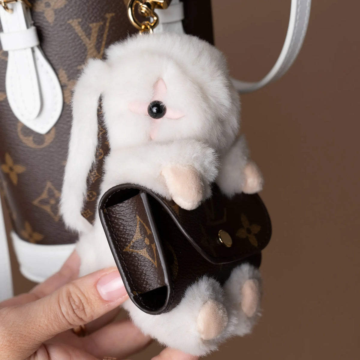 Louis Vuitton LV Match Monogram Nano Bucket — Front View