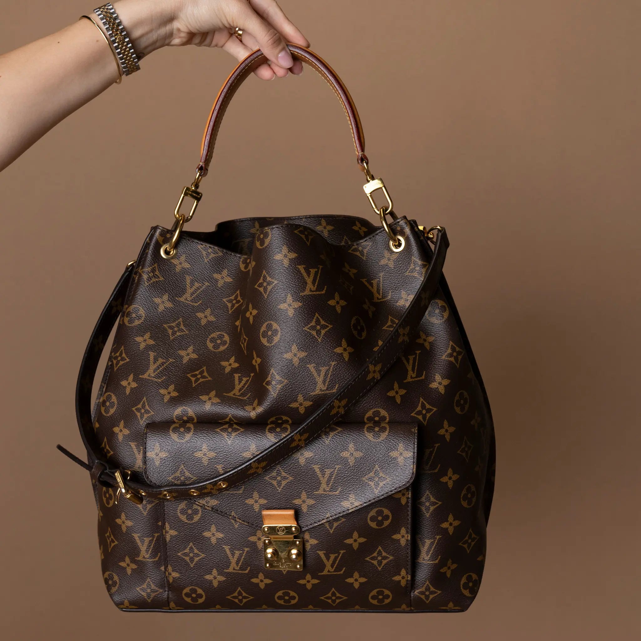 Louis Vuitton Metis Hobo Bag — Front View