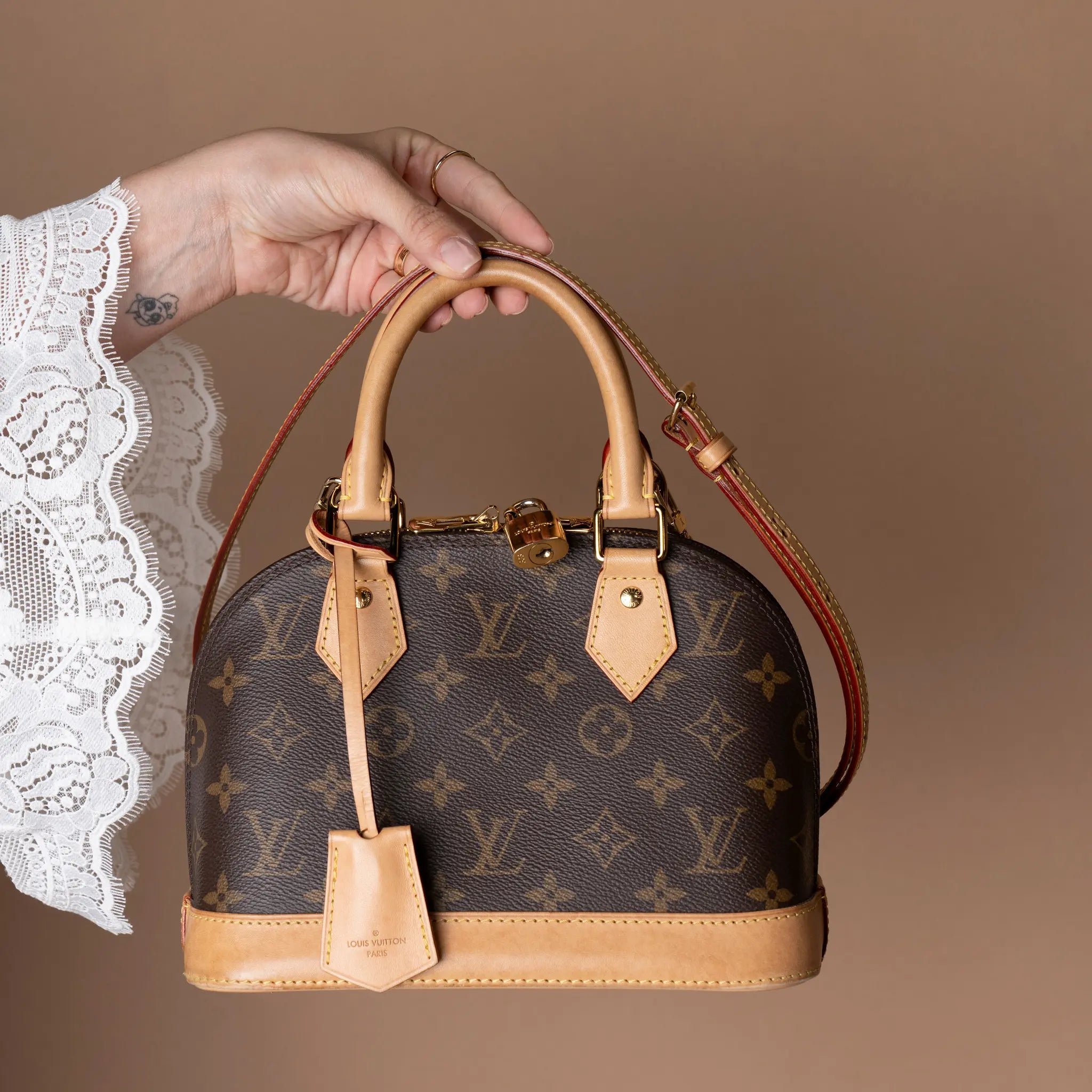 Louis Vuitton Monogram Alma BB — Back View