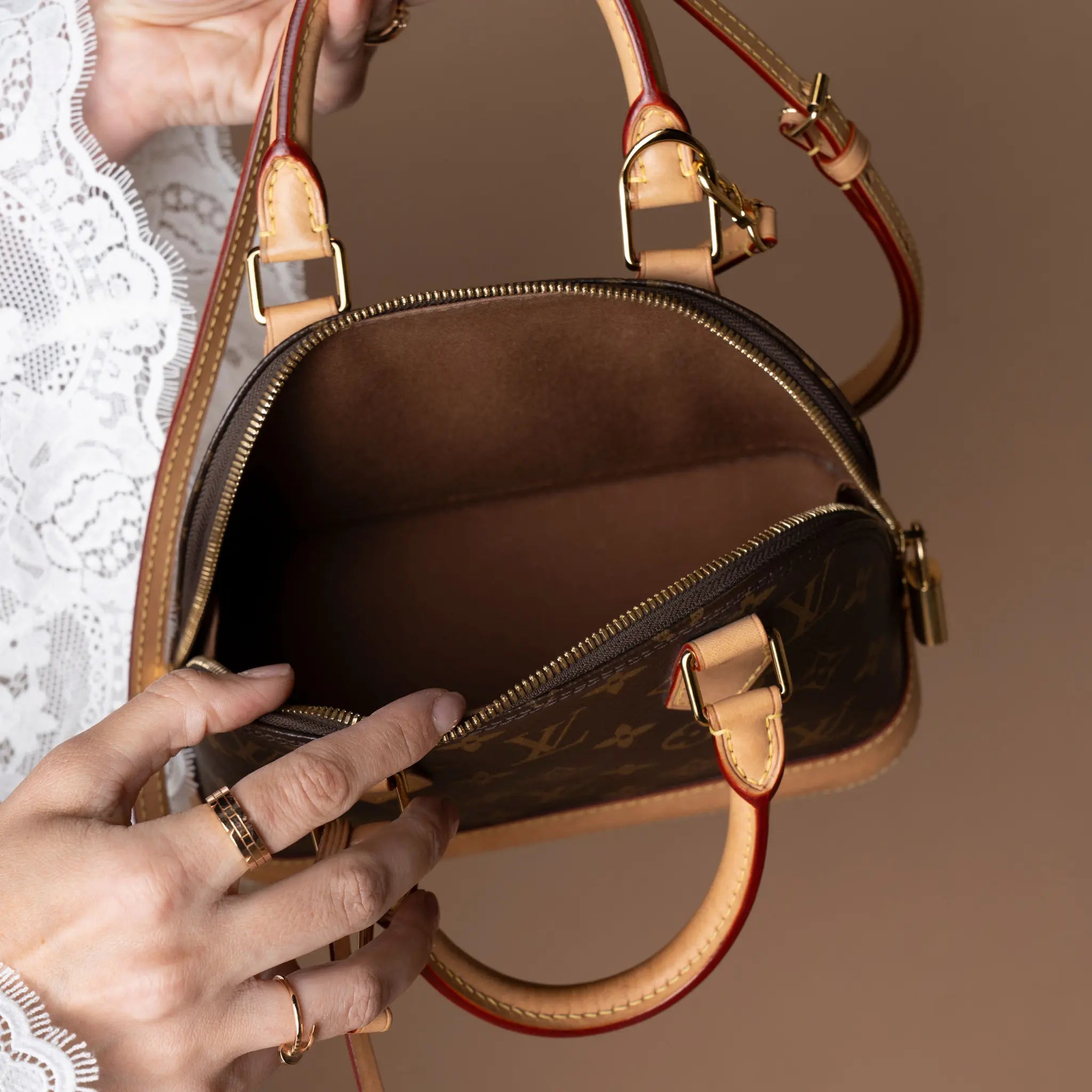Louis Vuitton Monogram Alma BB — Side Profile
