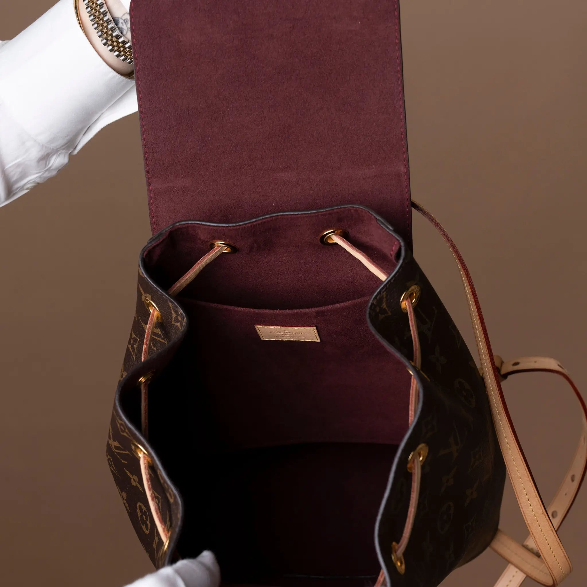 Louis Vuitton Monogram Backpack — Front View