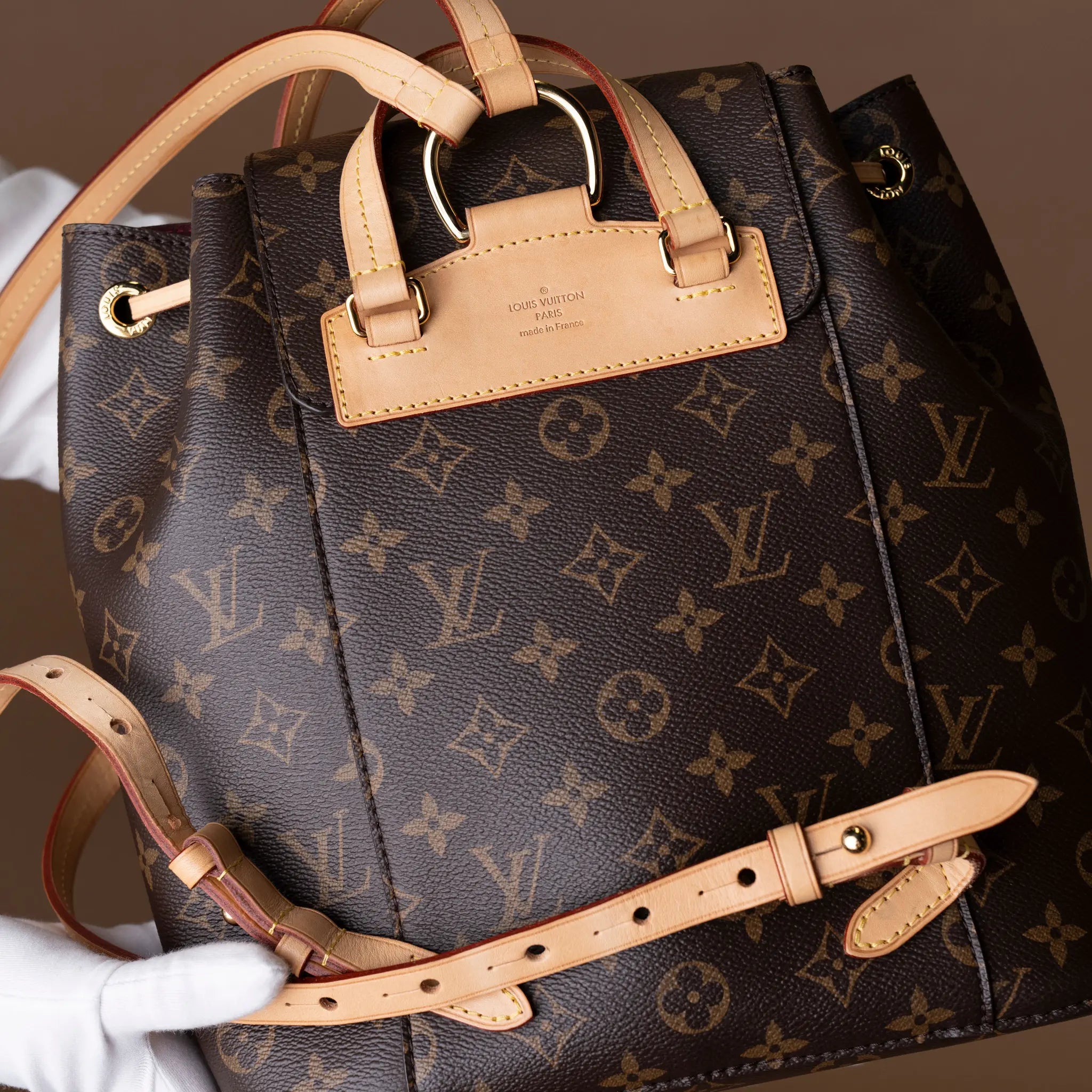 Louis Vuitton Monogram Backpack — Interior Detail