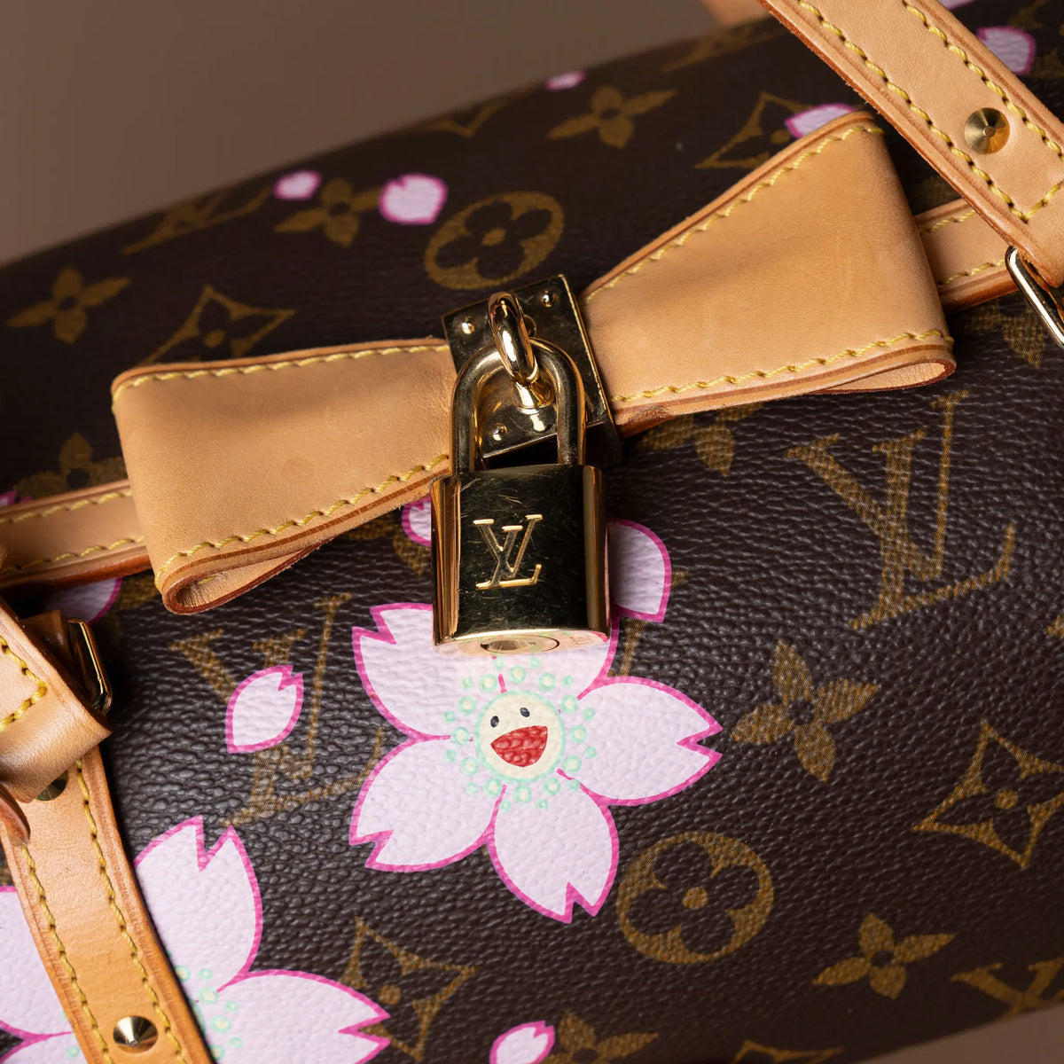 Louis Vuitton Monogram Cherry Blossom Papillon X Takashi Murakami — Front View
