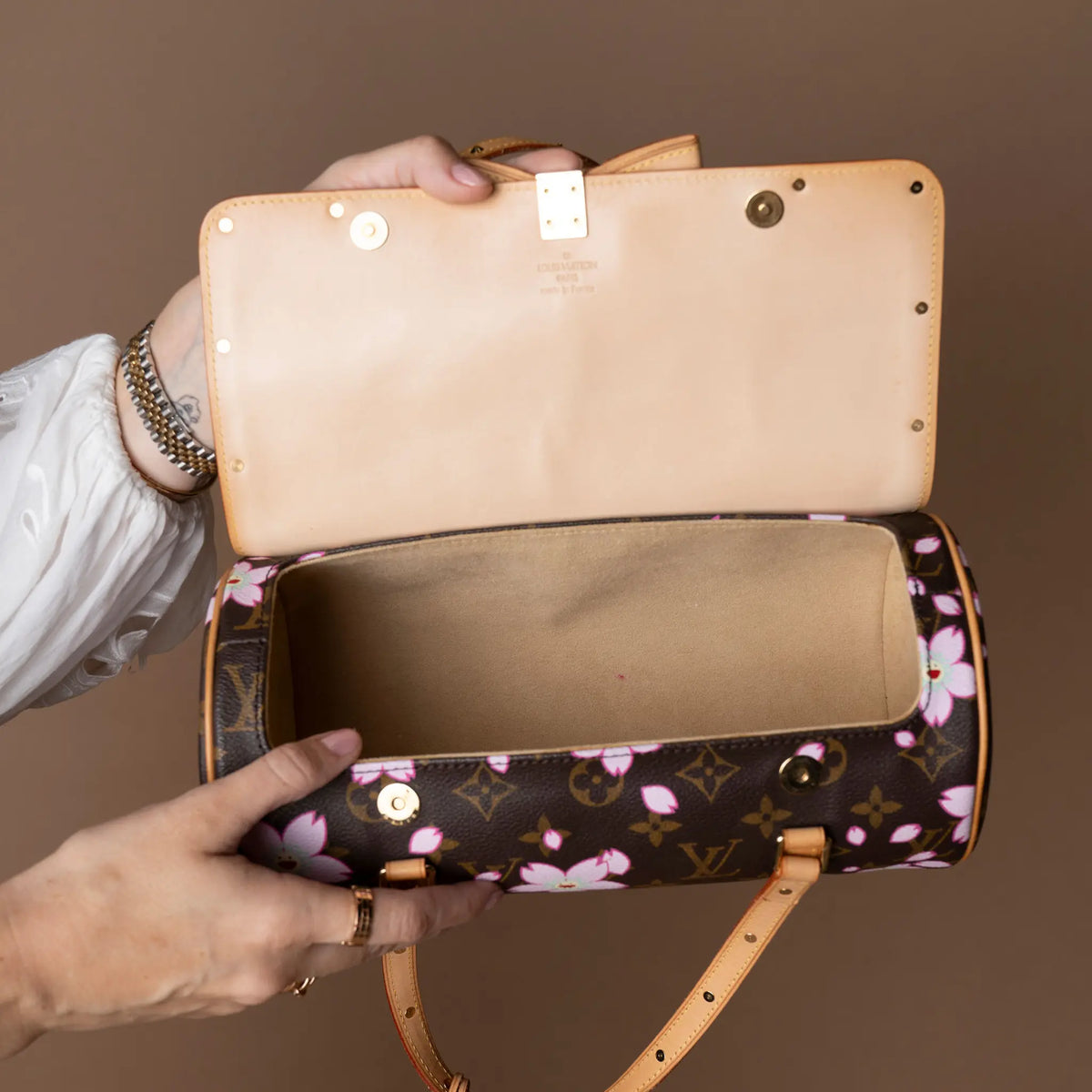 Louis Vuitton Monogram Cherry Blossom Papillon X Takashi Murakami — Close-up Detail