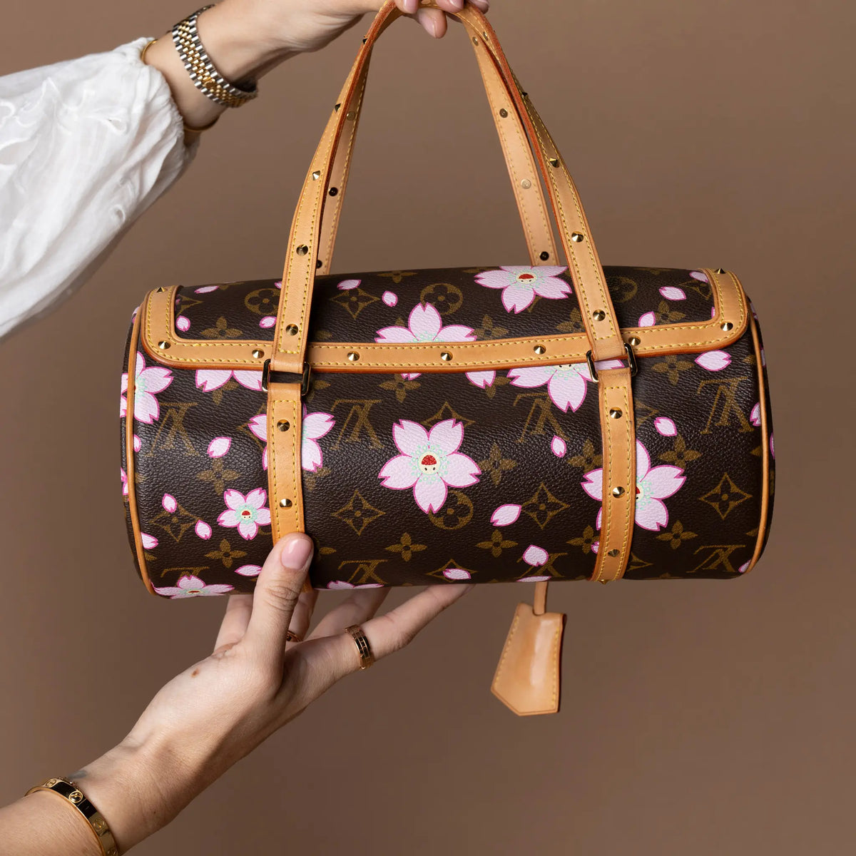 Louis Vuitton Monogram Cherry Blossom Papillon X Takashi Murakami — Detail View