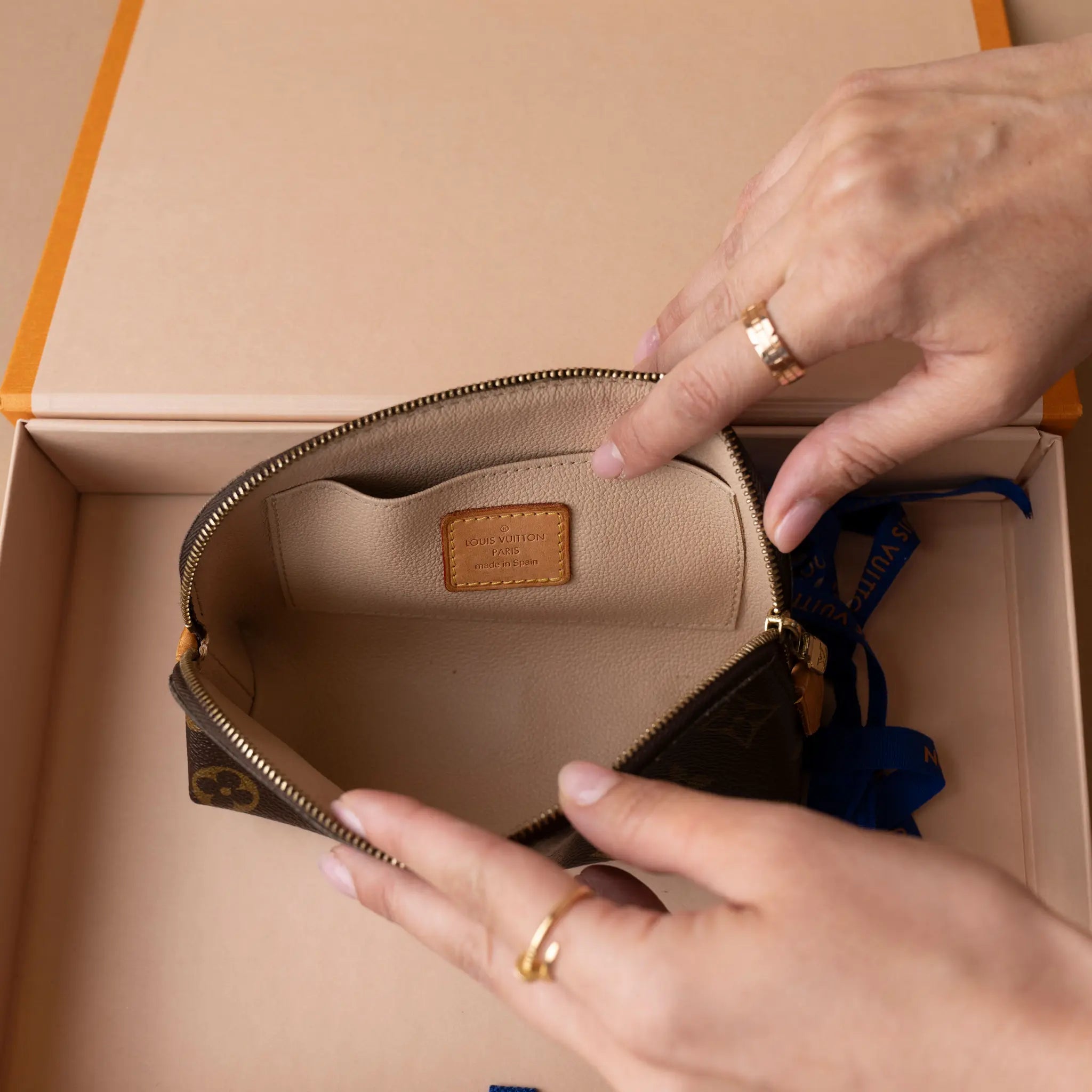 Louis Vuitton Monogram Cosmetic Pouch PM — Side Profile