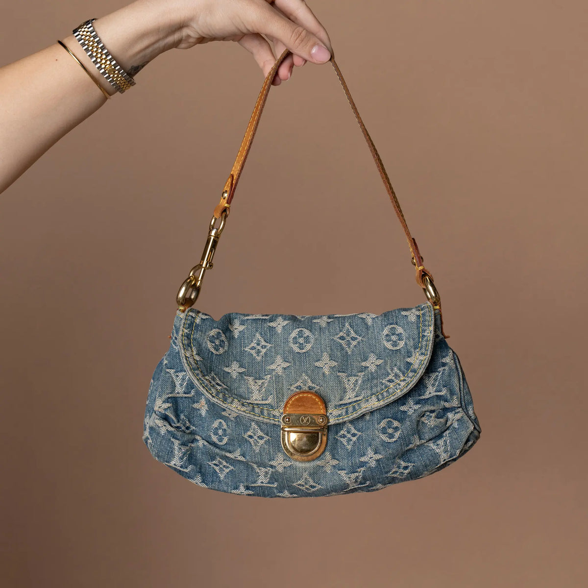 Louis Vuitton Monogram Denim Mini Pleaty — Featured Image