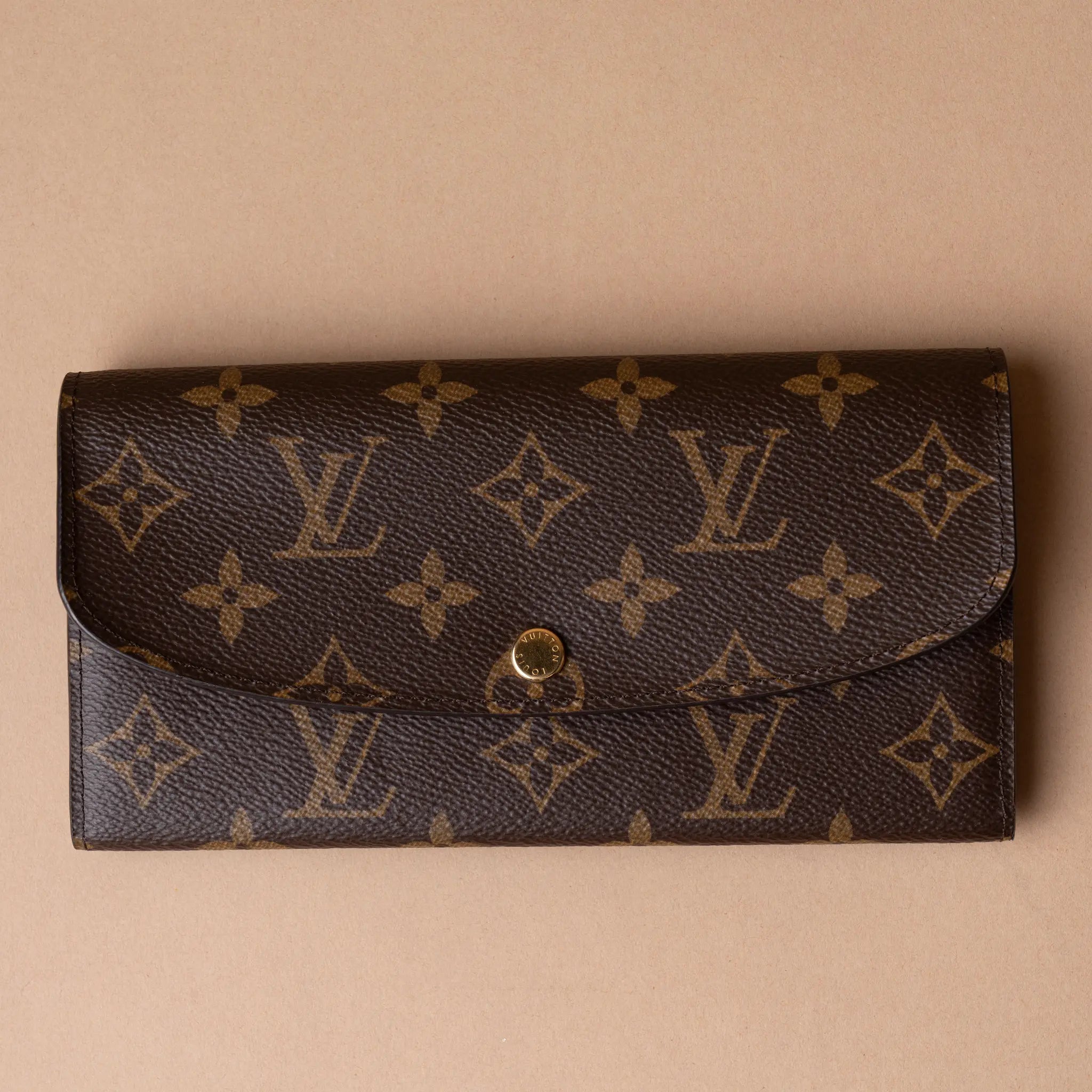 Louis Vuitton Monogram Emilie Wallet — Side Profile