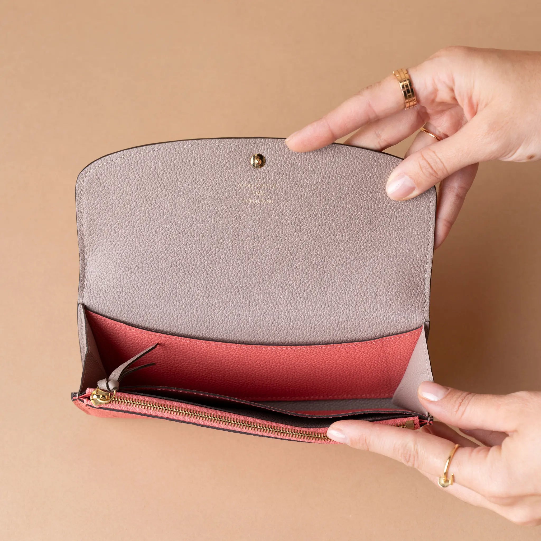 Louis Vuitton Monogram Empreinte Emilie Wallet — Back View