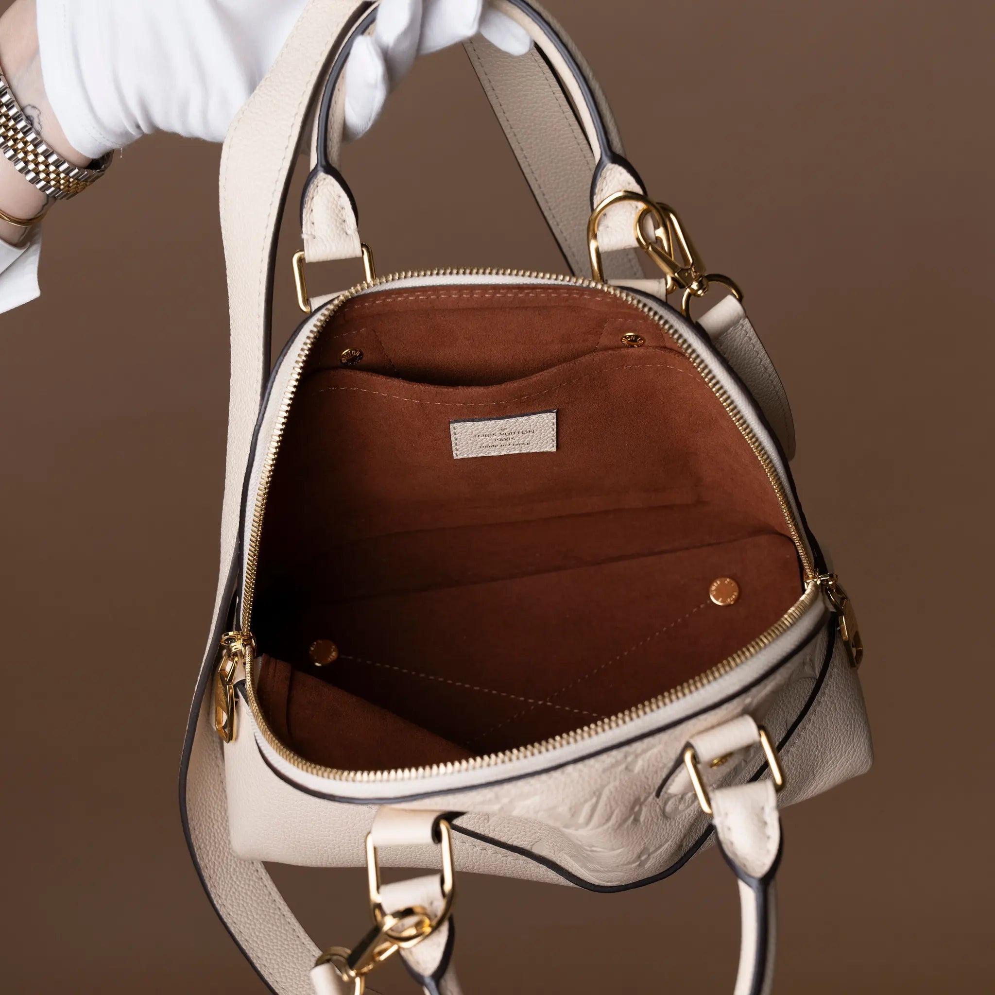 Louis Vuitton Monogram Empreinte Neo Alma BB — Front View