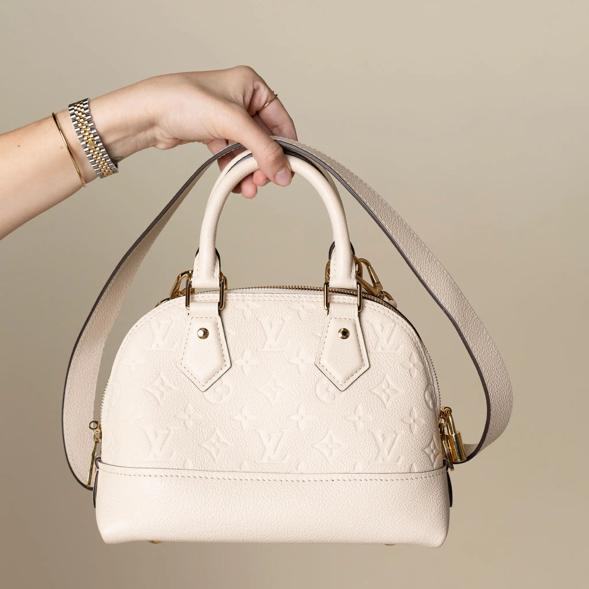 Louis Vuitton Monogram Empreinte Neo Alma PM — Front View