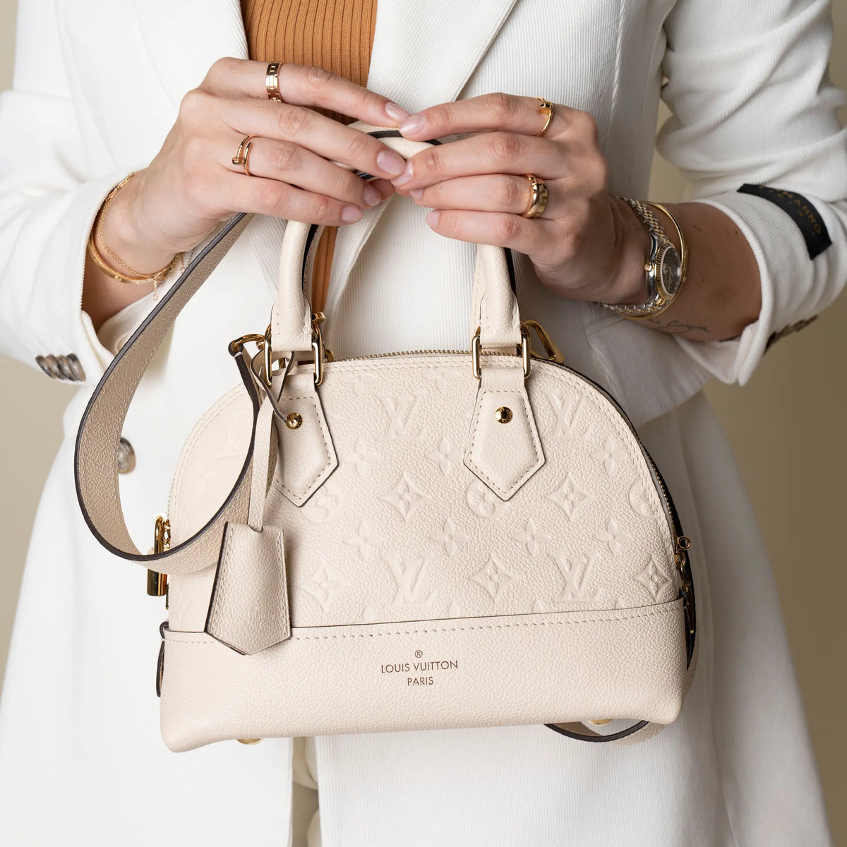 Louis Vuitton Monogram Empreinte Neo Alma PM — Side Profile