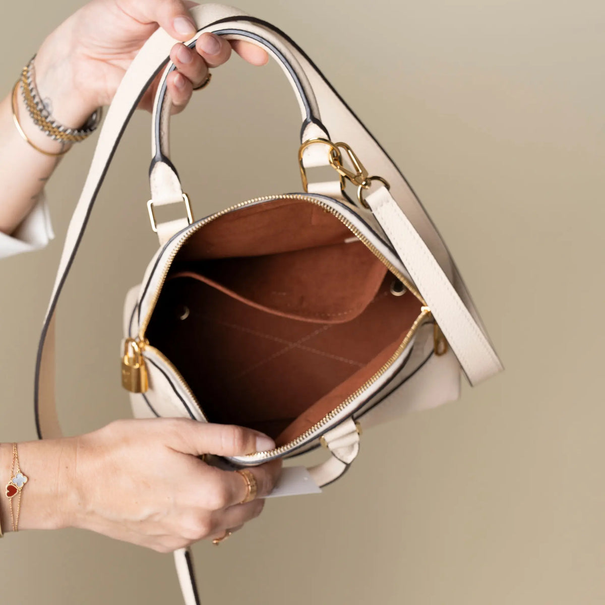 Louis Vuitton Monogram Empreinte Neo Alma PM — Detail View