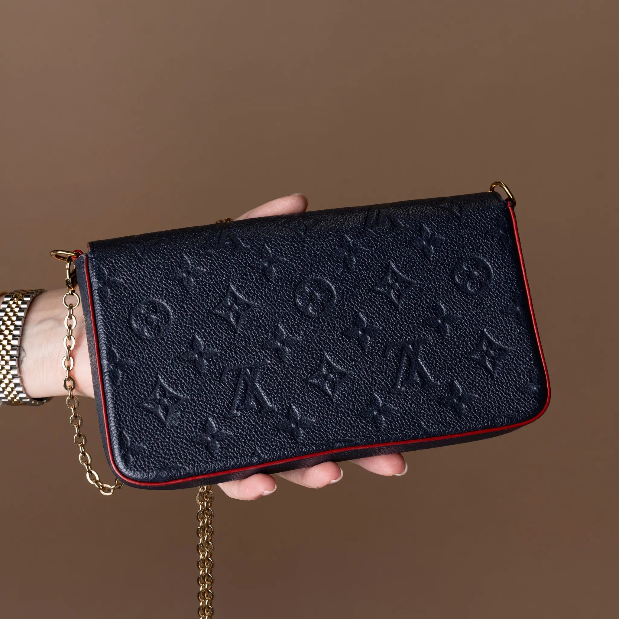 Louis Vuitton Monogram Empreinte Pochette Felicie — Back View