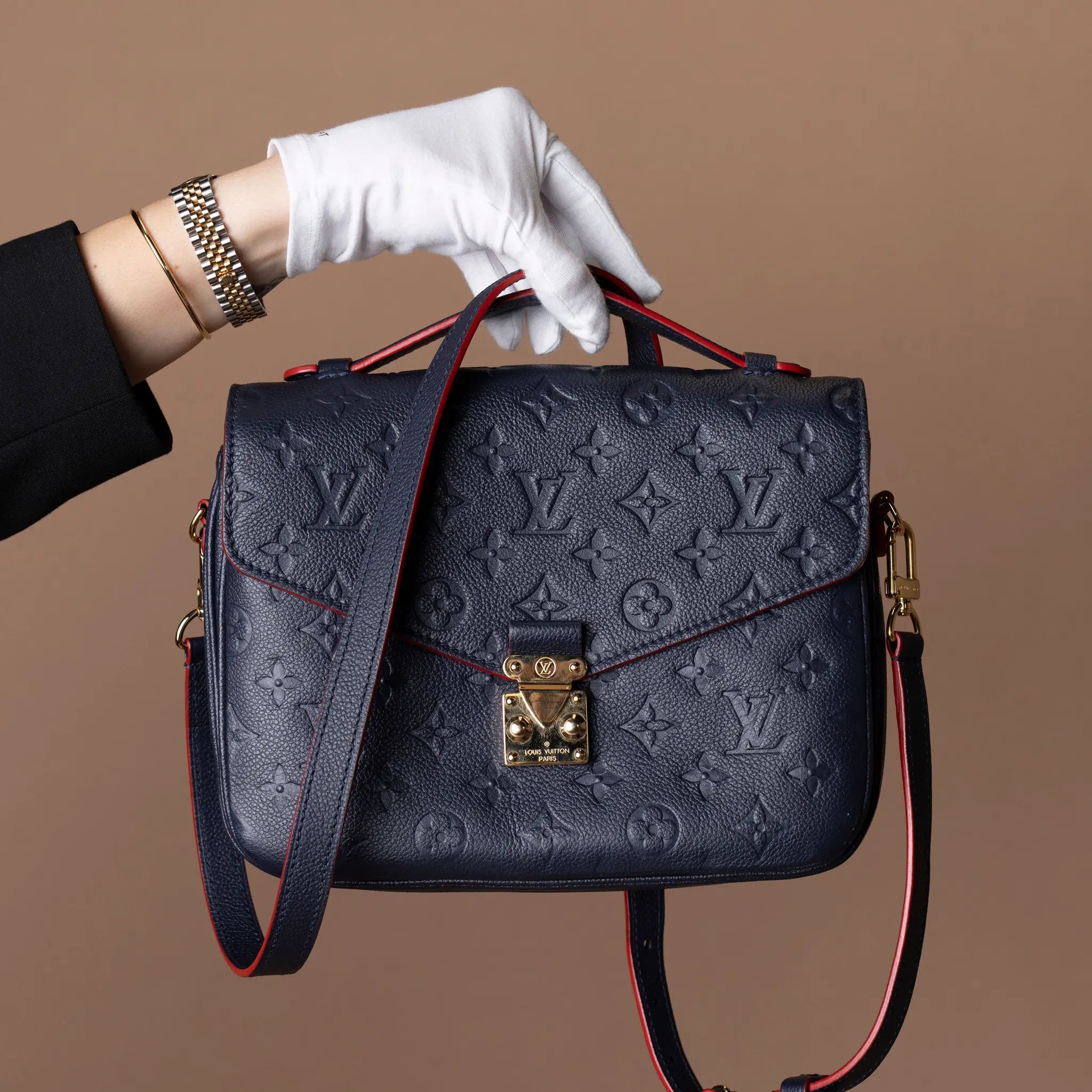 Louis Vuitton Monogram Empreinte Pochette Metis — Back View