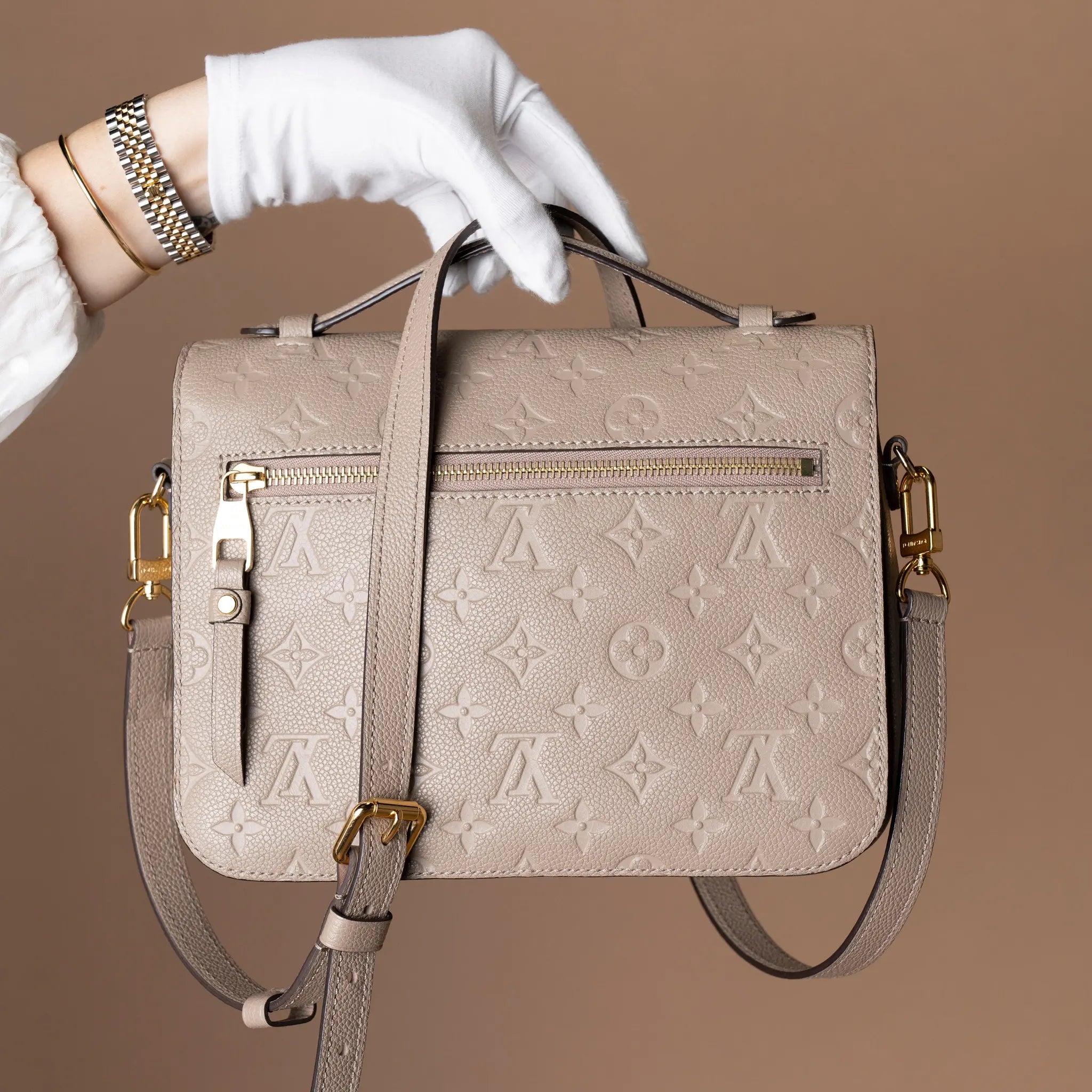 Louis Vuitton Monogram Empreinte Pochette Metis — Back View