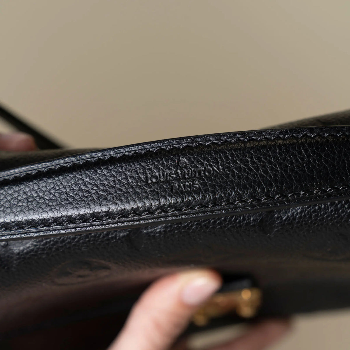 Louis Vuitton Monogram Empreinte Pochette Metis — Side Profile