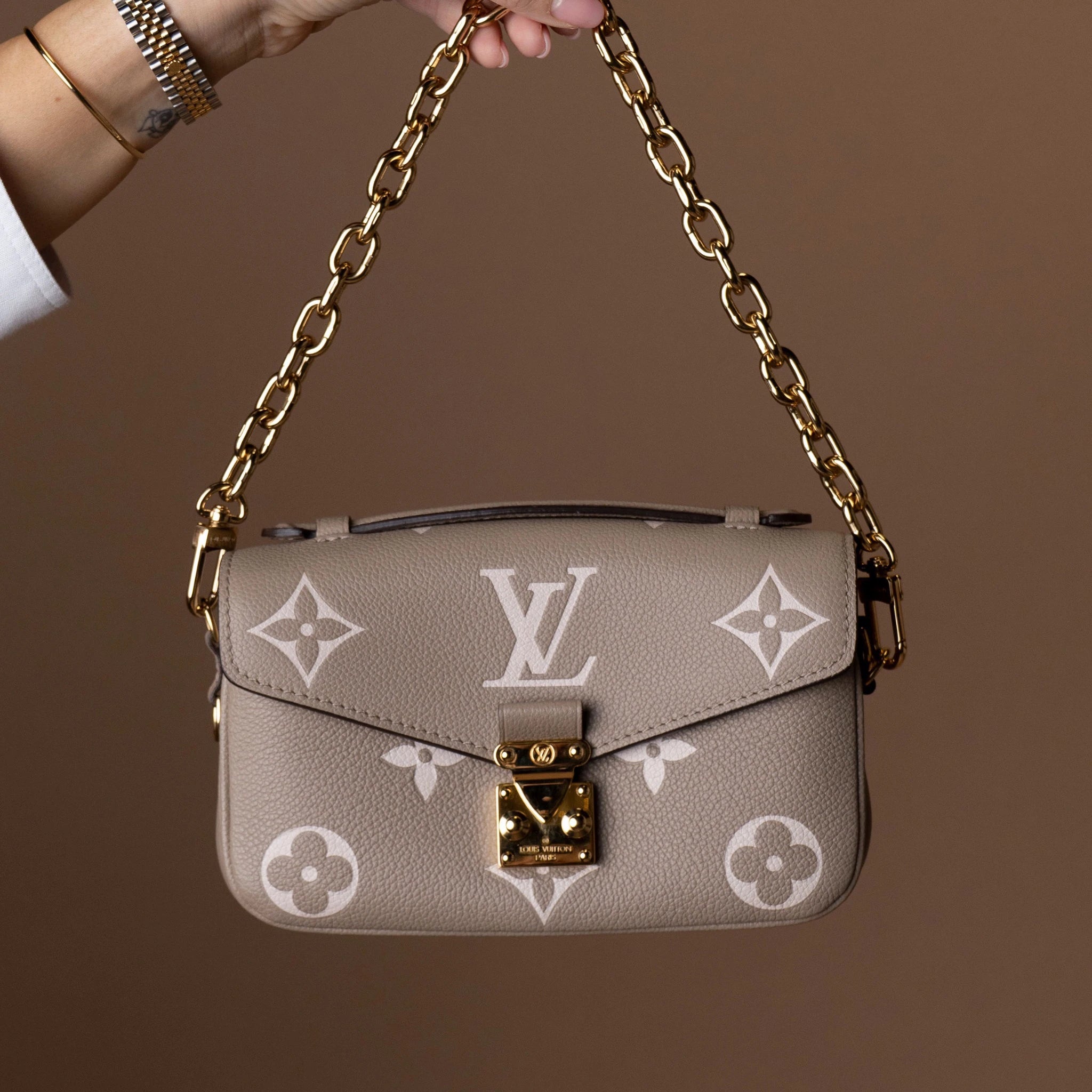 Louis Vuitton Monogram Empreinte Pochette Metis East West