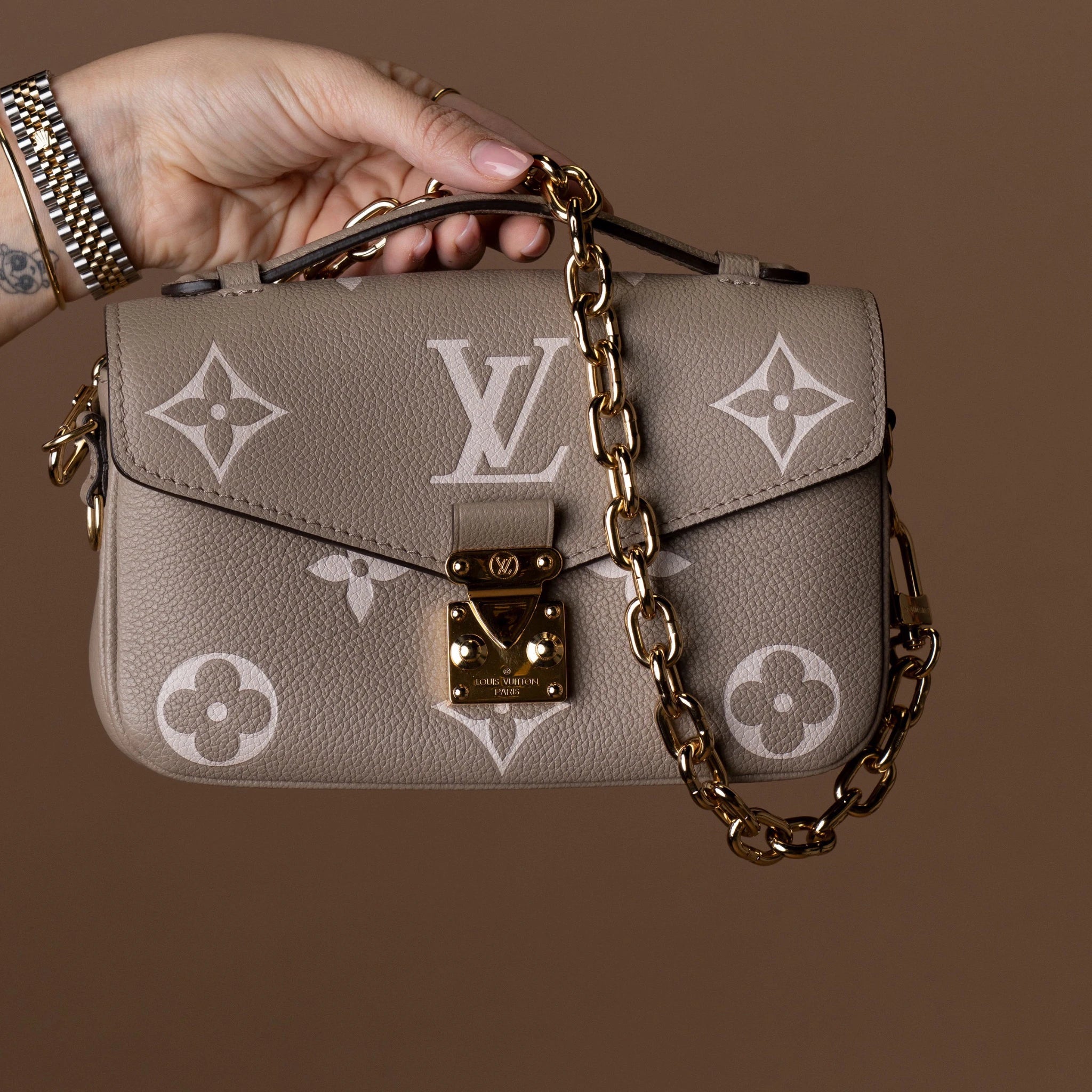 Louis Vuitton Monogram Empreinte Pochette Metis East West