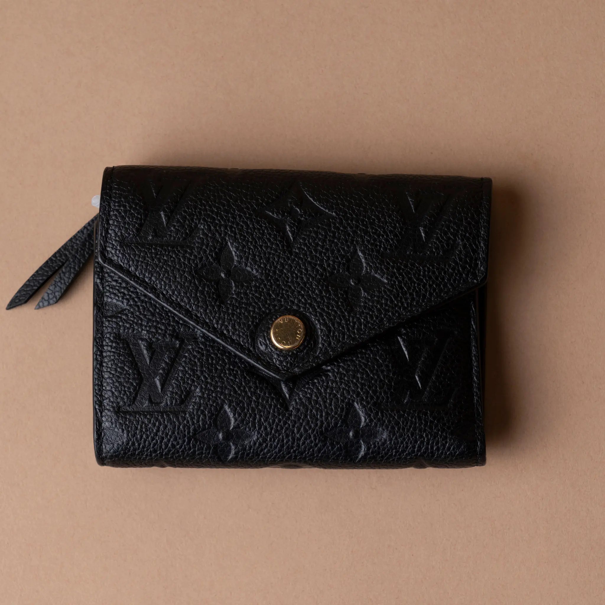 Louis Vuitton Monogram Empreinte Victorine Wallet — Front View