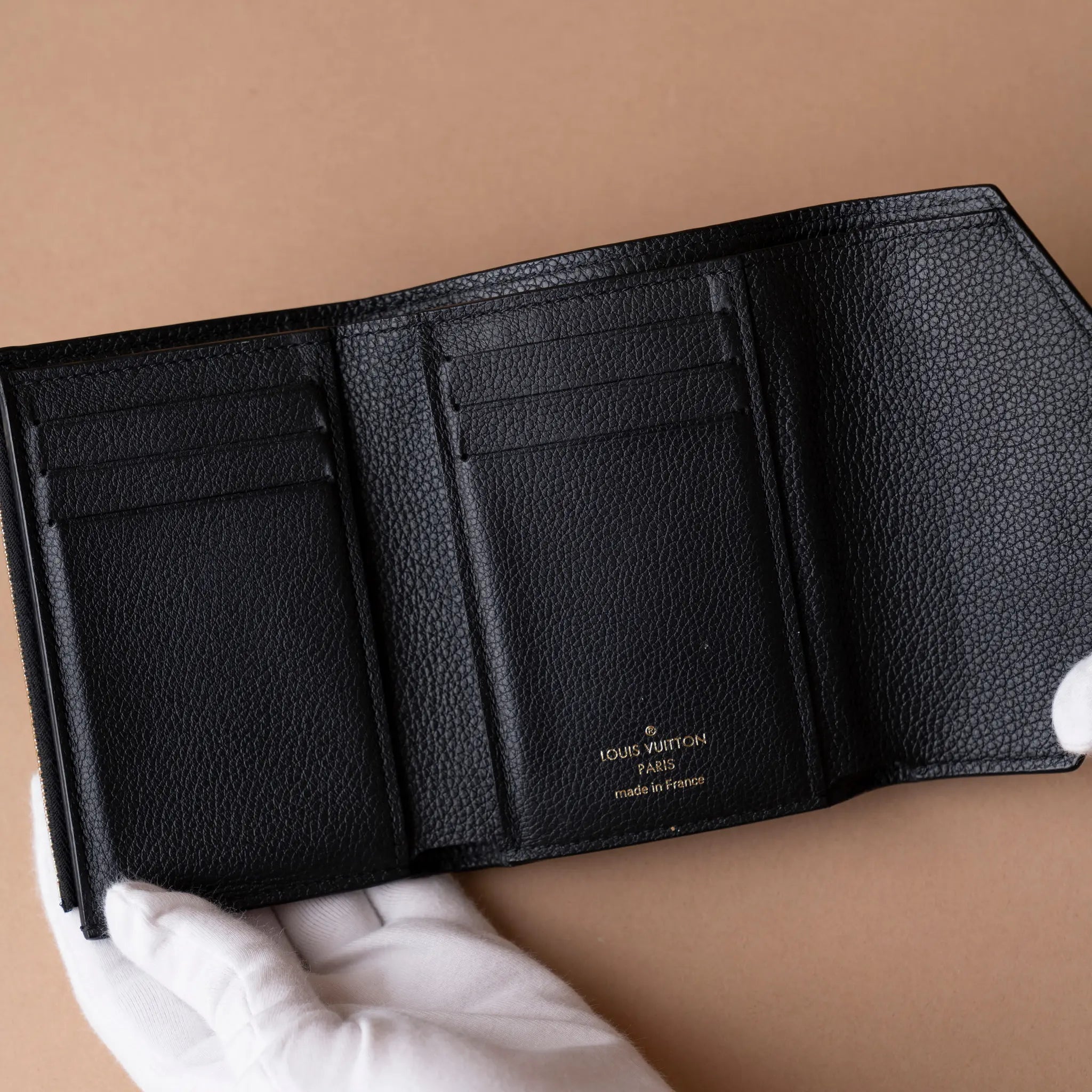 Louis Vuitton Monogram Empreinte Victorine Wallet — Side Profile