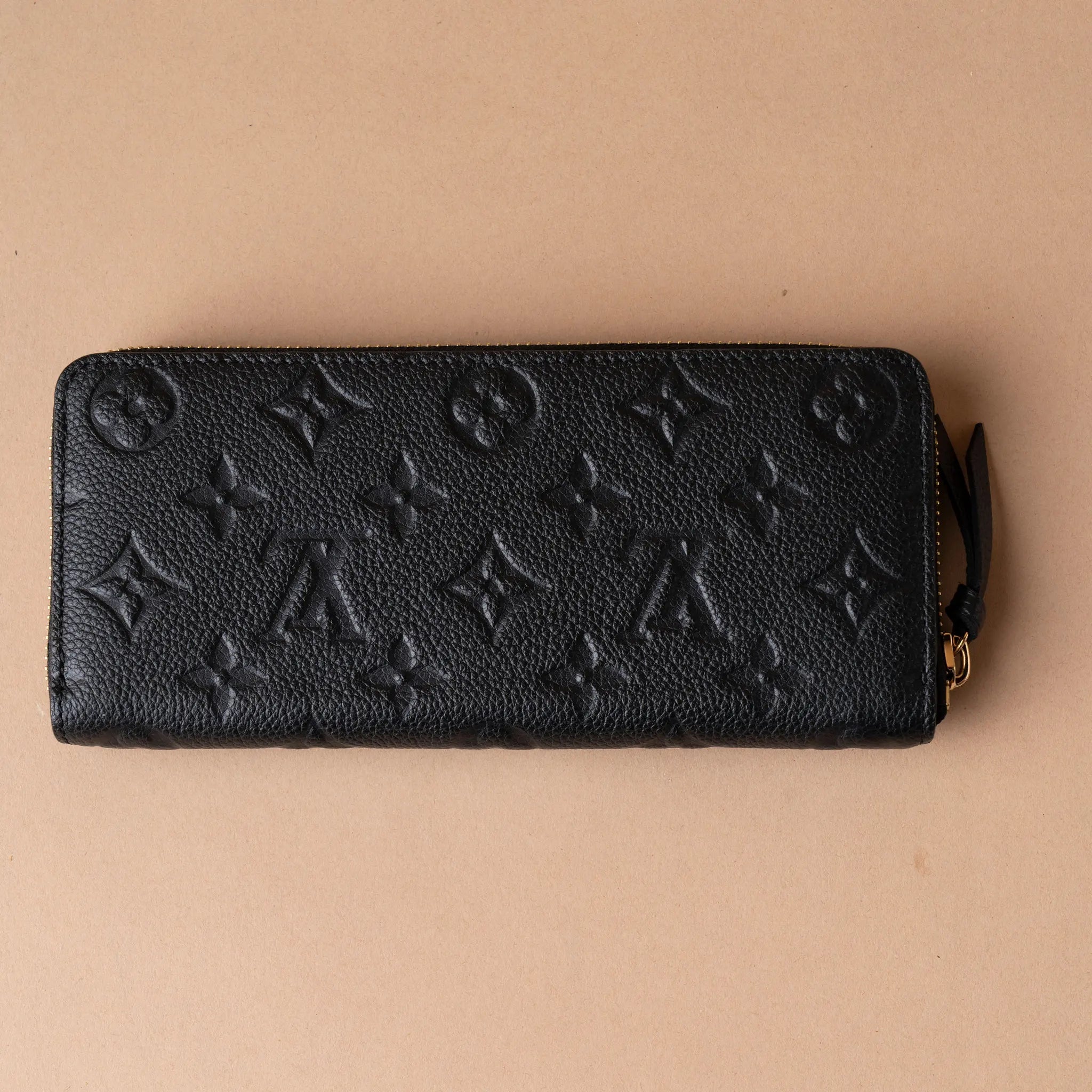 Louis Vuitton Monogram Empreinte Zippy Long Wallet — Front View