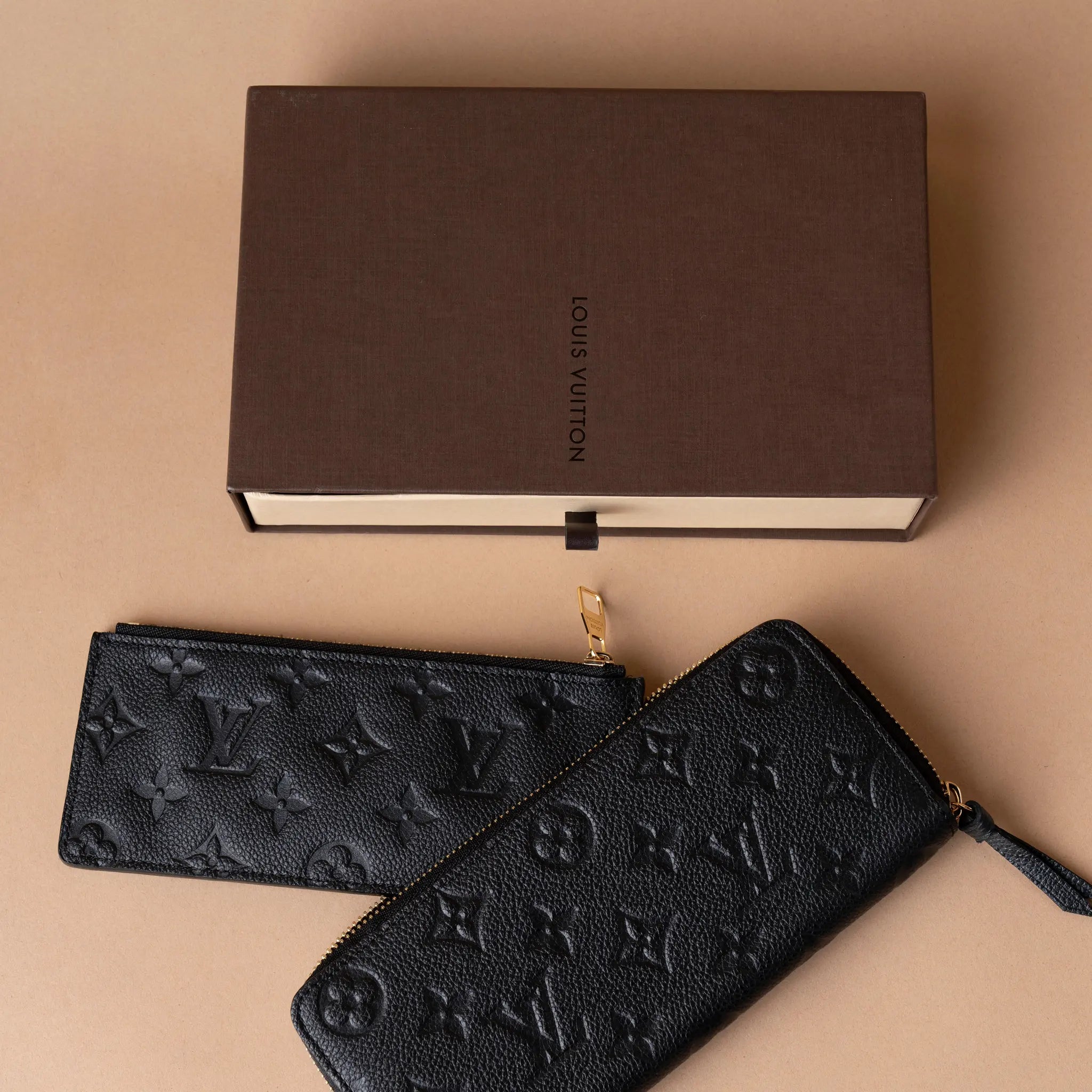 Louis Vuitton Monogram Empreinte Zippy Long Wallet — Side Profile