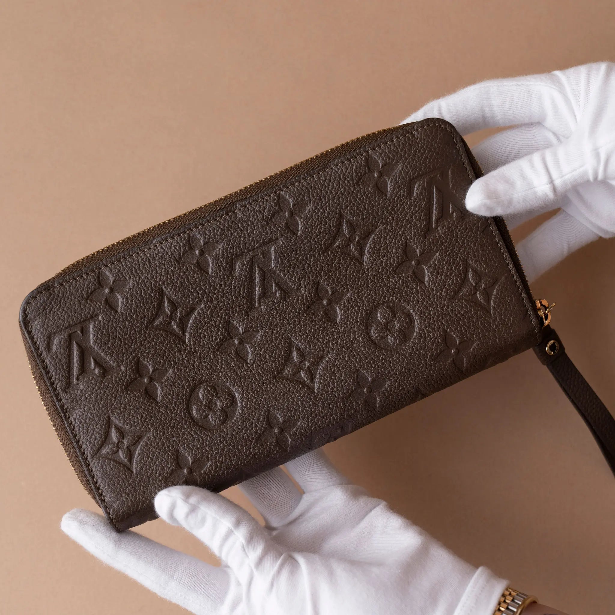 Louis Vuitton Monogram Empreinte Zippy Wallet — Back View