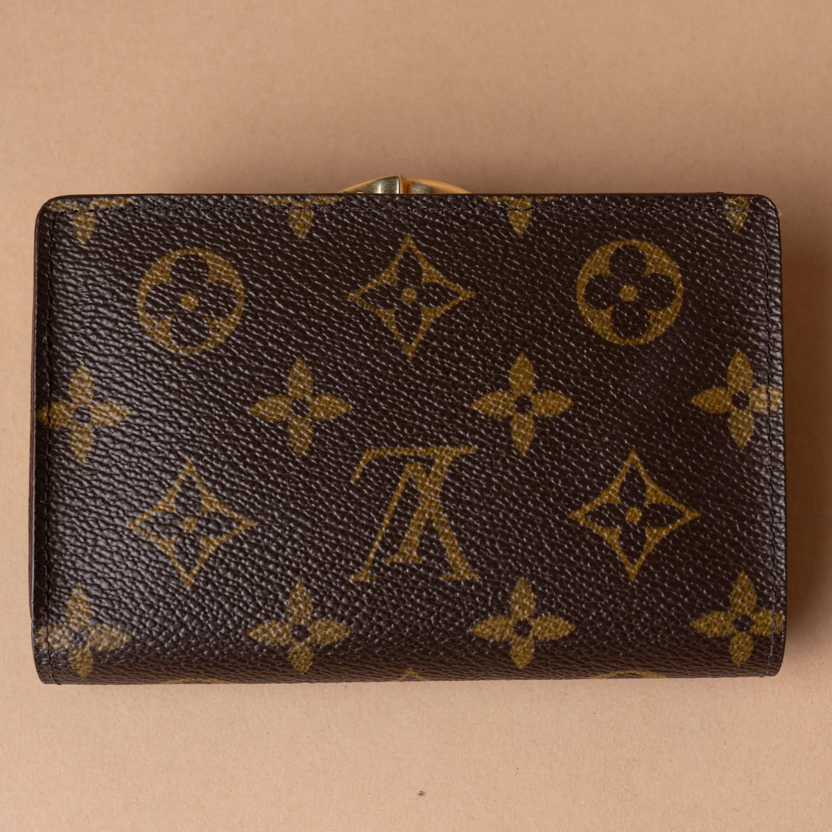 Louis Vuitton Monogram French Purse — Front View