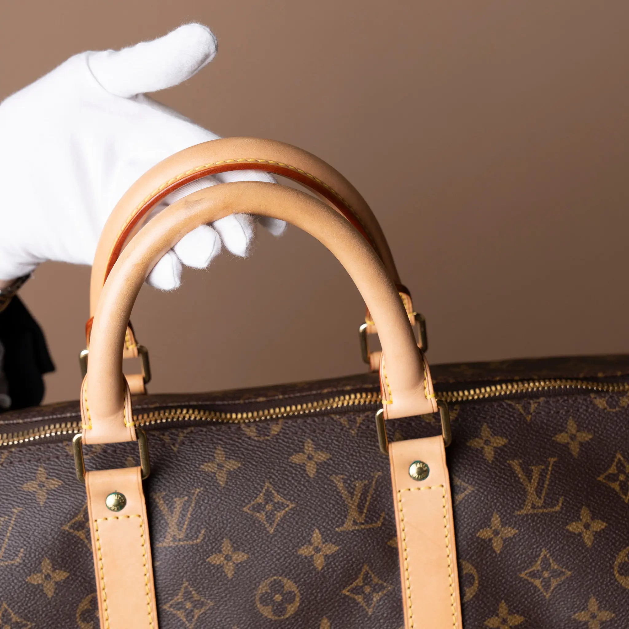 Louis Vuitton Monogram Keepall Bandouliere 50 — Side Profile