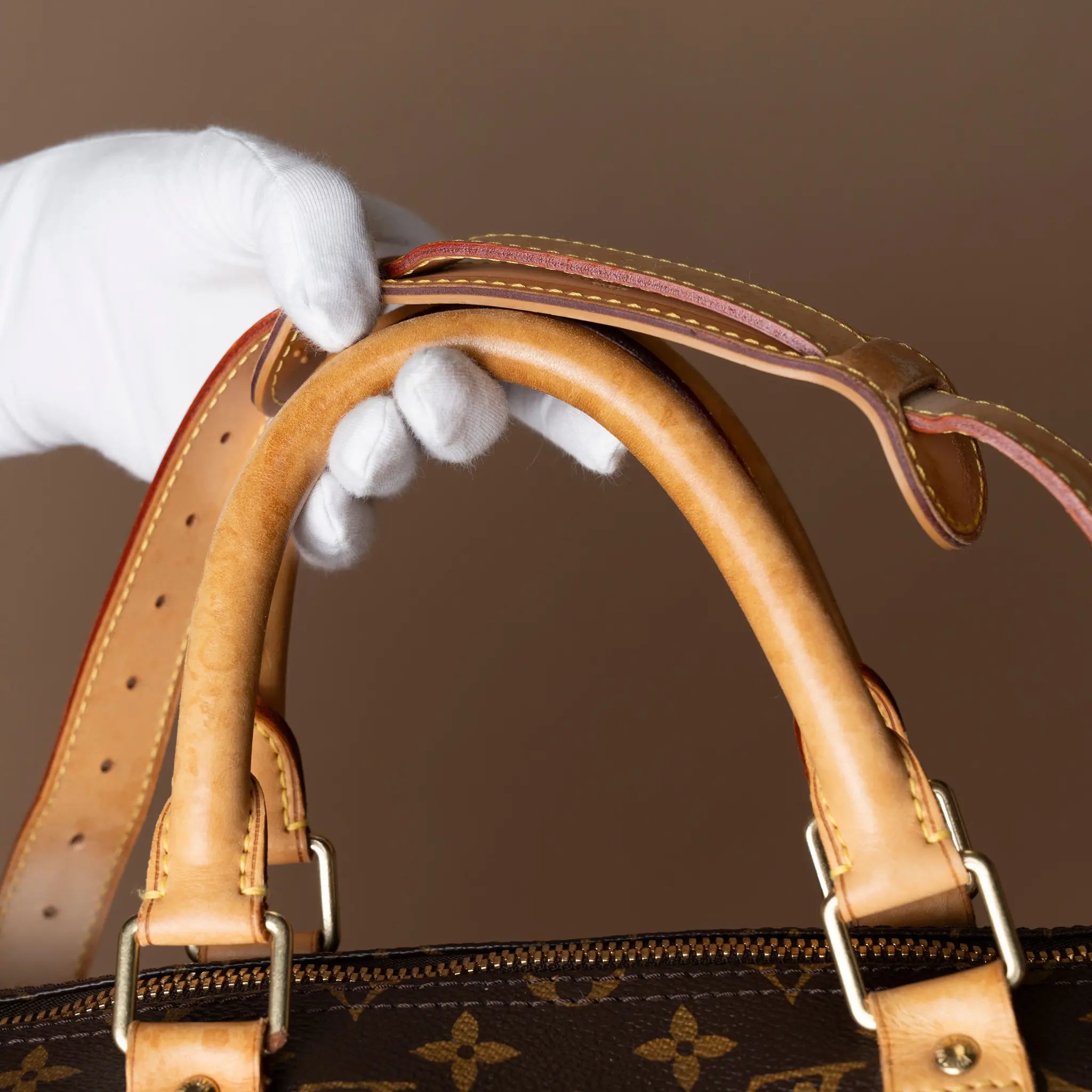 Louis Vuitton Monogram Keepall Bandouliere 50 — Side Profile