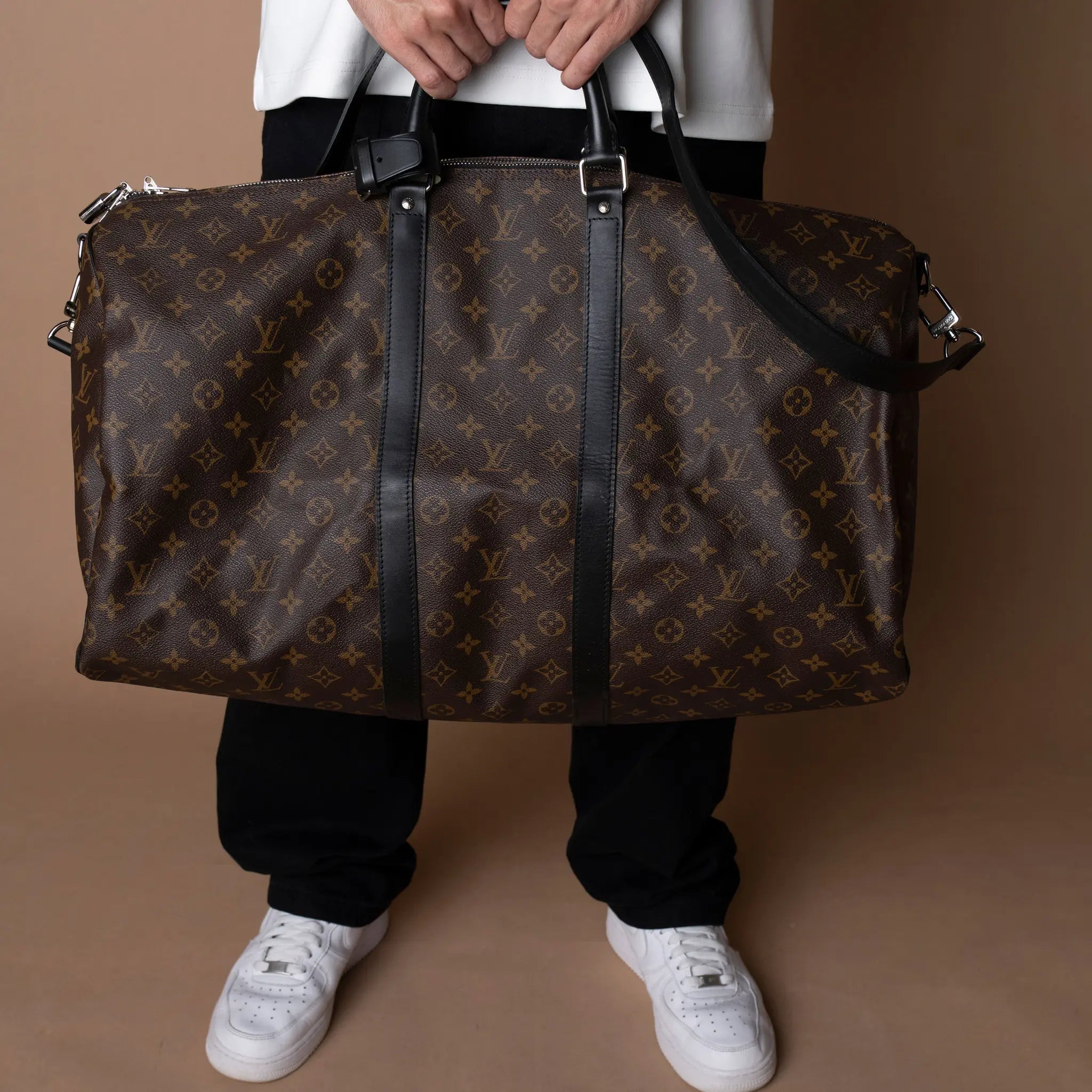 Louis Vuitton Monogram Macassar Keepall Bandouliere 55 — Featured Image