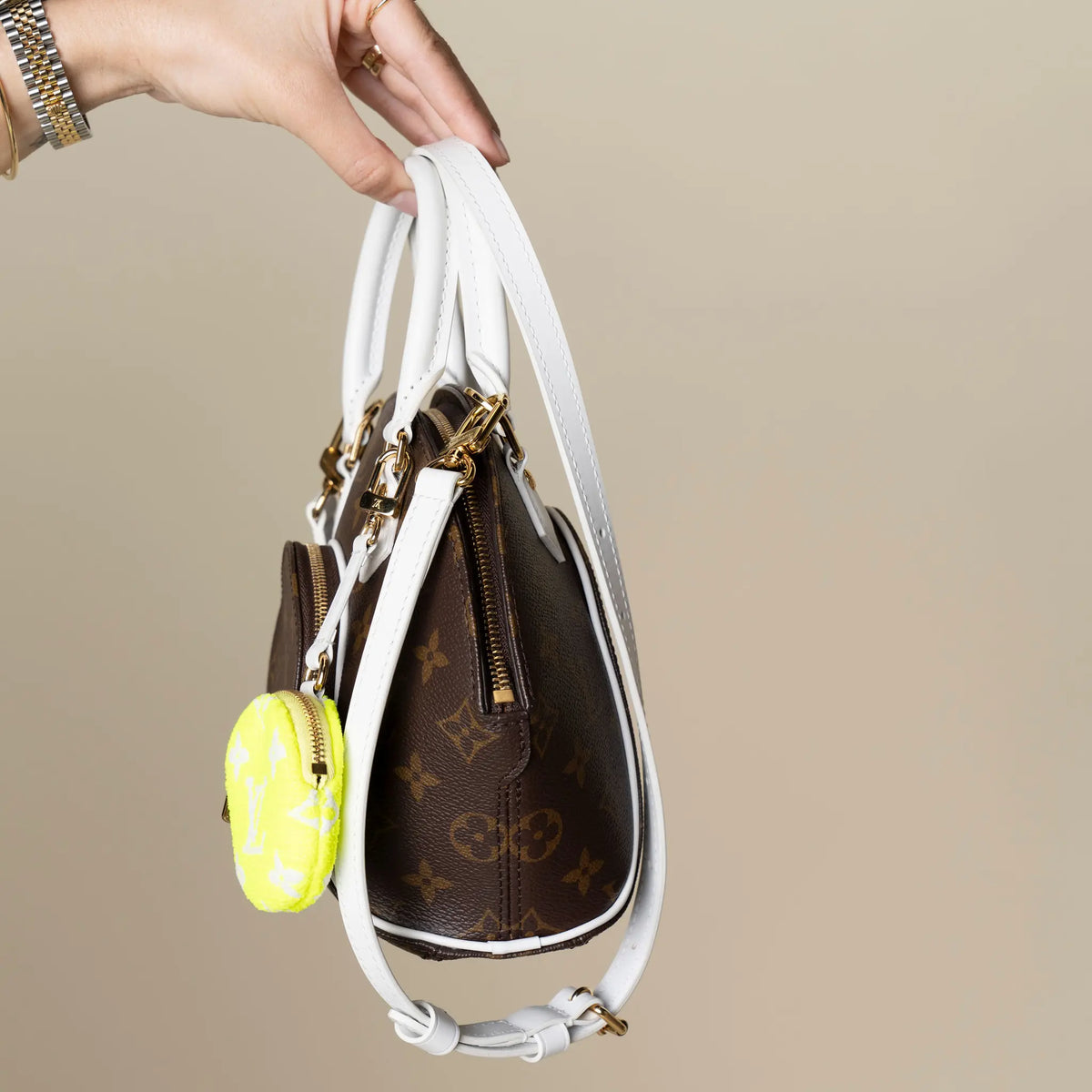 Louis Vuitton Monogram Match Ellipse BB — Interior Detail